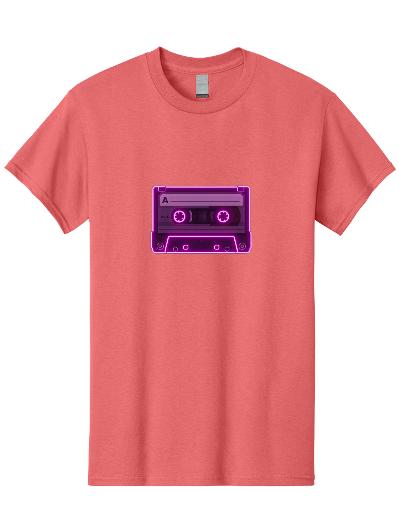 Cassette-Tape-A-3 Men'S Graphic Tee, 100% Cotton, Comfortable Casual Summer Wear, Machine Washable, Cassette Tape, Retro Music, Vintage Technology, Nostalgic Feel, Music Format, Analog Sound, Side A Baa267
