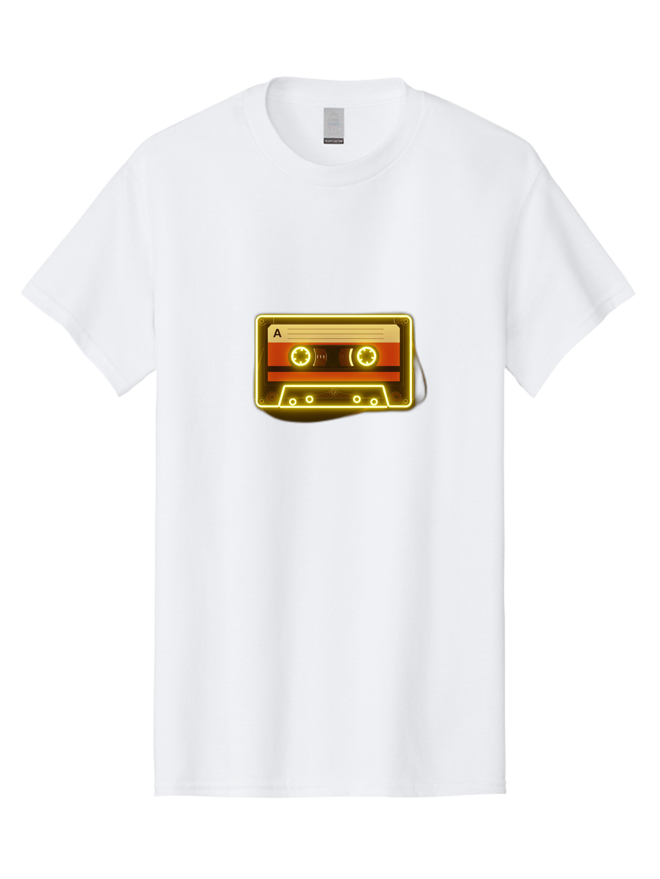 Cassette-Tape-A-4 Men'S Graphic Tee, 100% Cotton, Comfortable Casual Summer Wear, Machine Washable, Retro Cassette Tape, Vintage Music, Nostalgic Technology, Classic Audio, Mixtape, Music Lover, Retro Aesthetic, 80S And 90S Vibe, A Side Baa268
