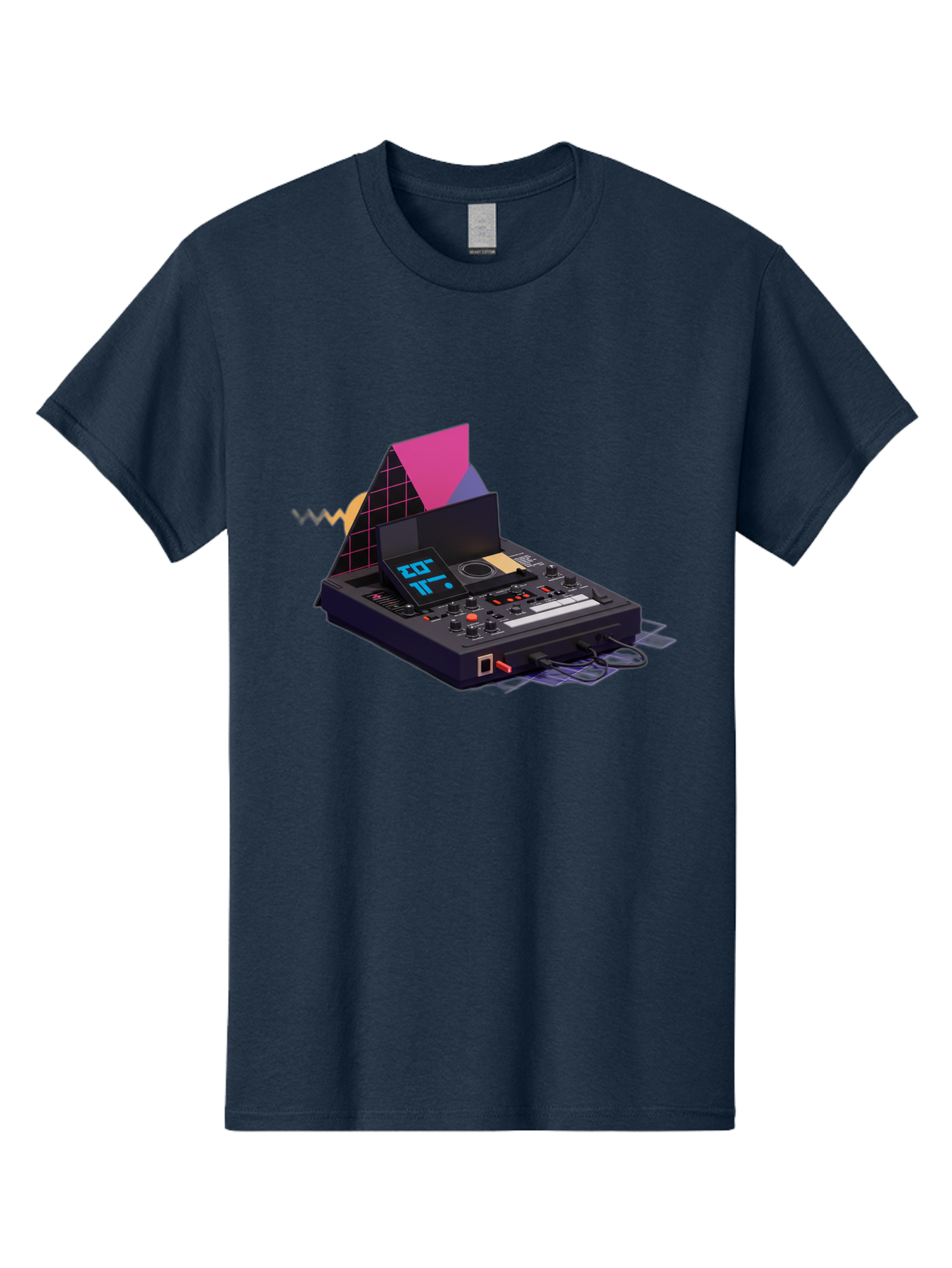 Cdj-Controller Men'S Graphic Tee, 100% Cotton, Comfortable Casual Summer Wear, Machine Washable, Audio Mixer, Sound Equipment, Music Production, Dj Setup, Electronic Dance Music, Audio Engineering, Sound Waves, Mix Control Baa279