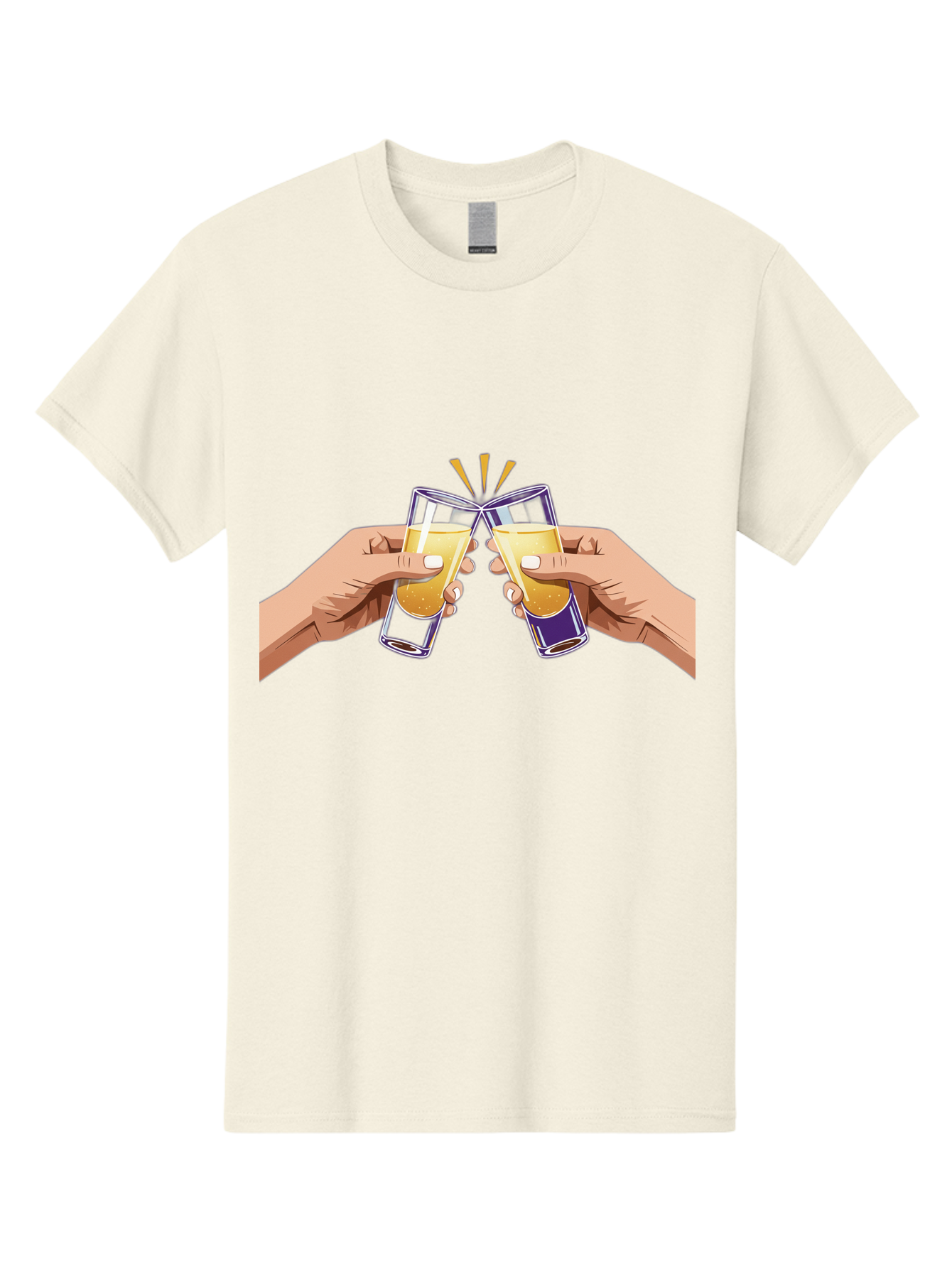 Cheers-1 Men'S Graphic Tee, 100% Cotton, Comfortable Casual Summer Wear, Machine Washable, Toasting Glasses, Celebratory Drinks, Champagne Toast, Beer Cheers, Happy Hour, Party Time, Festive Atmosphere, Social Gathering Baa283