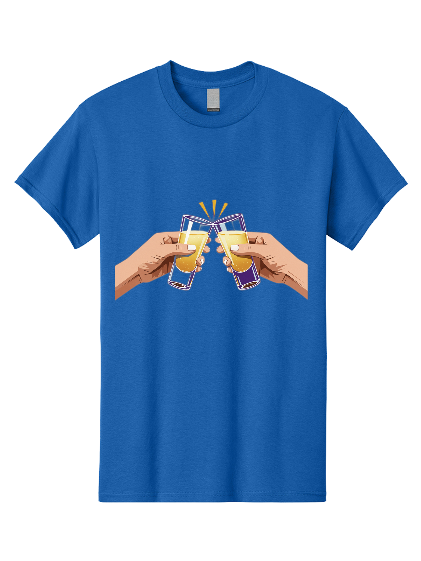 Cheers-1 Men'S Graphic Tee, 100% Cotton, Comfortable Casual Summer Wear, Machine Washable, Toasting Glasses, Celebratory Drinks, Champagne Toast, Beer Cheers, Happy Hour, Party Time, Festive Atmosphere, Social Gathering Baa283