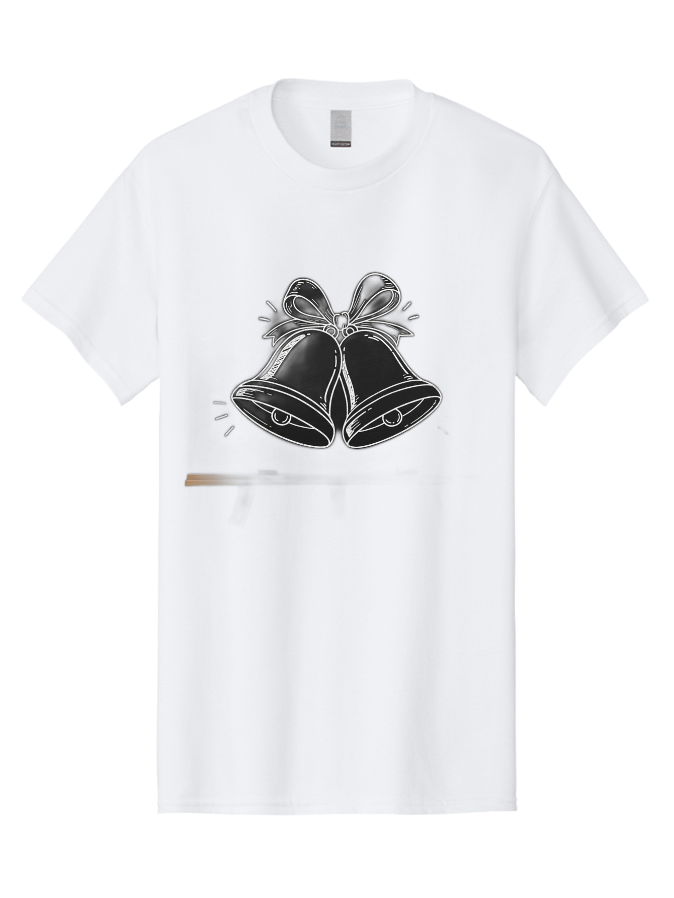 Christmas-Bells-2 Men'S Graphic Tee, 100% Cotton, Comfortable Casual Summer Wear, Machine Washable, Christmas Bells, Festive Decorations, Holiday Cheer, Jingling Bells, Merry Christmas, Christmas Illustrations, Winter Wonderland, Baa314