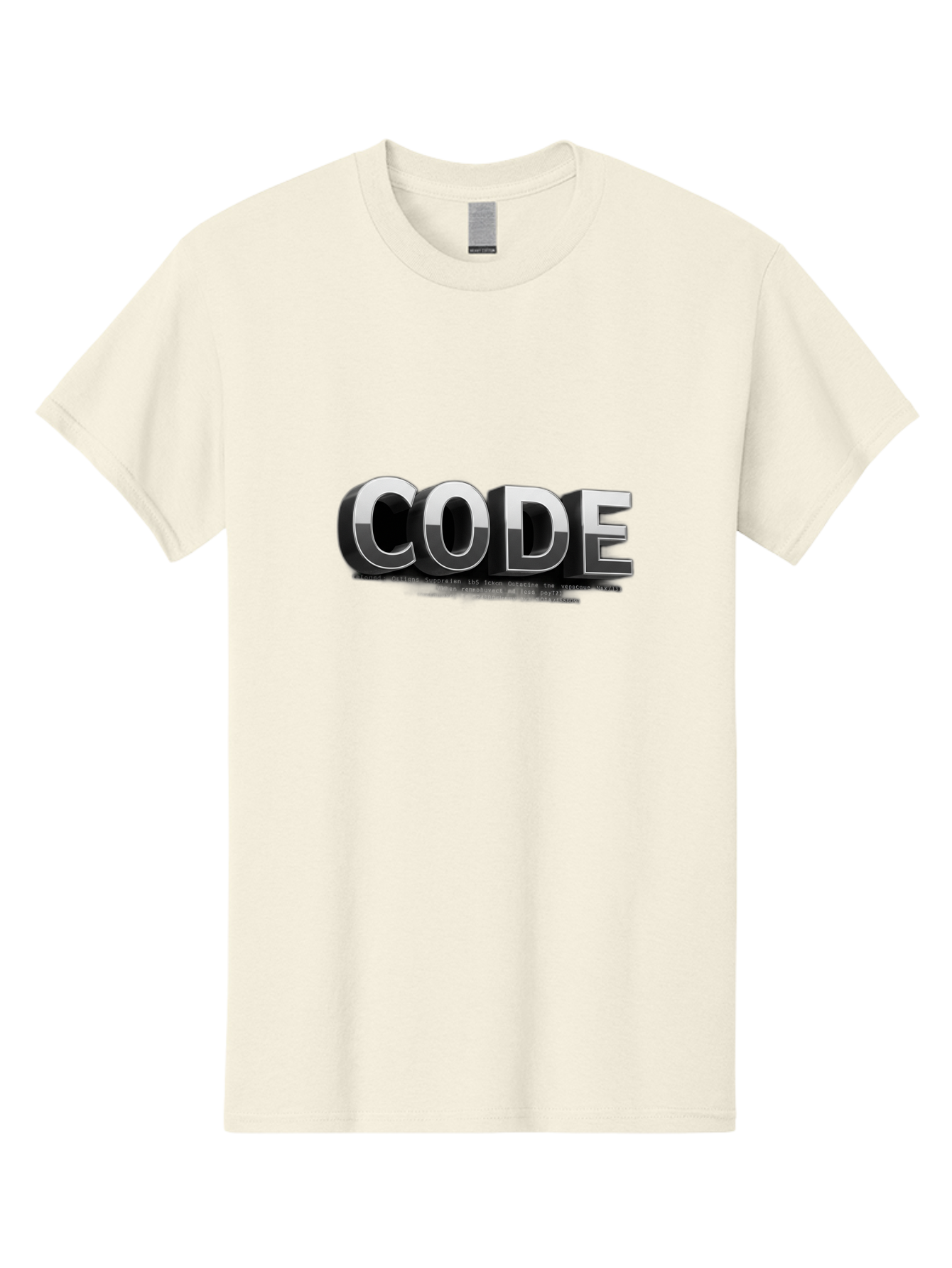 Code Men'S Graphic Tee, 100% Cotton, Comfortable Casual Summer Wear, Machine Washable, Programming Language, Coding, Software Development, Tech Industry, Digital Text, Metallic Letters, Programming Concept, Coding Skills Baa333