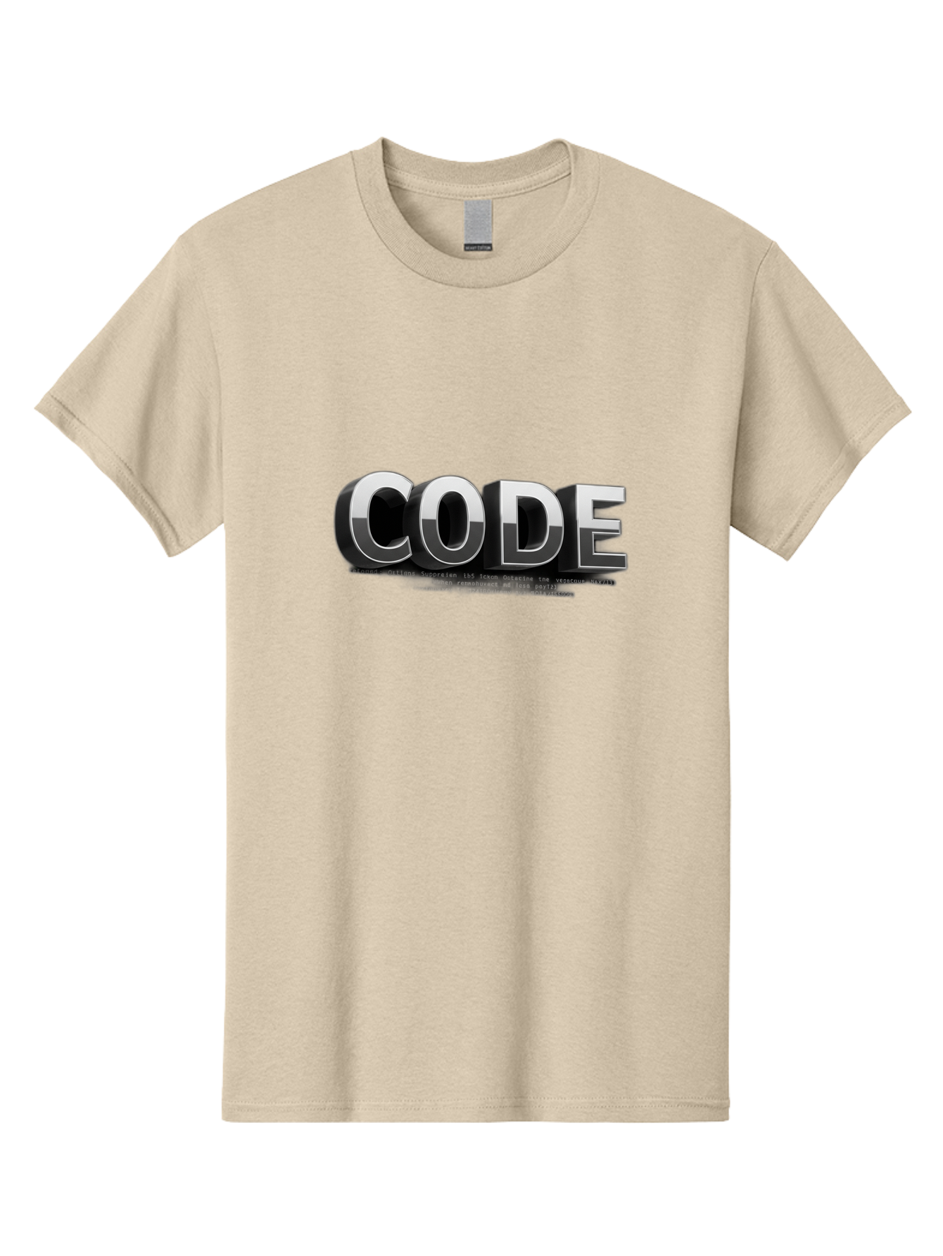 Code Men'S Graphic Tee, 100% Cotton, Comfortable Casual Summer Wear, Machine Washable, Programming Language, Coding, Software Development, Tech Industry, Digital Text, Metallic Letters, Programming Concept, Coding Skills Baa333