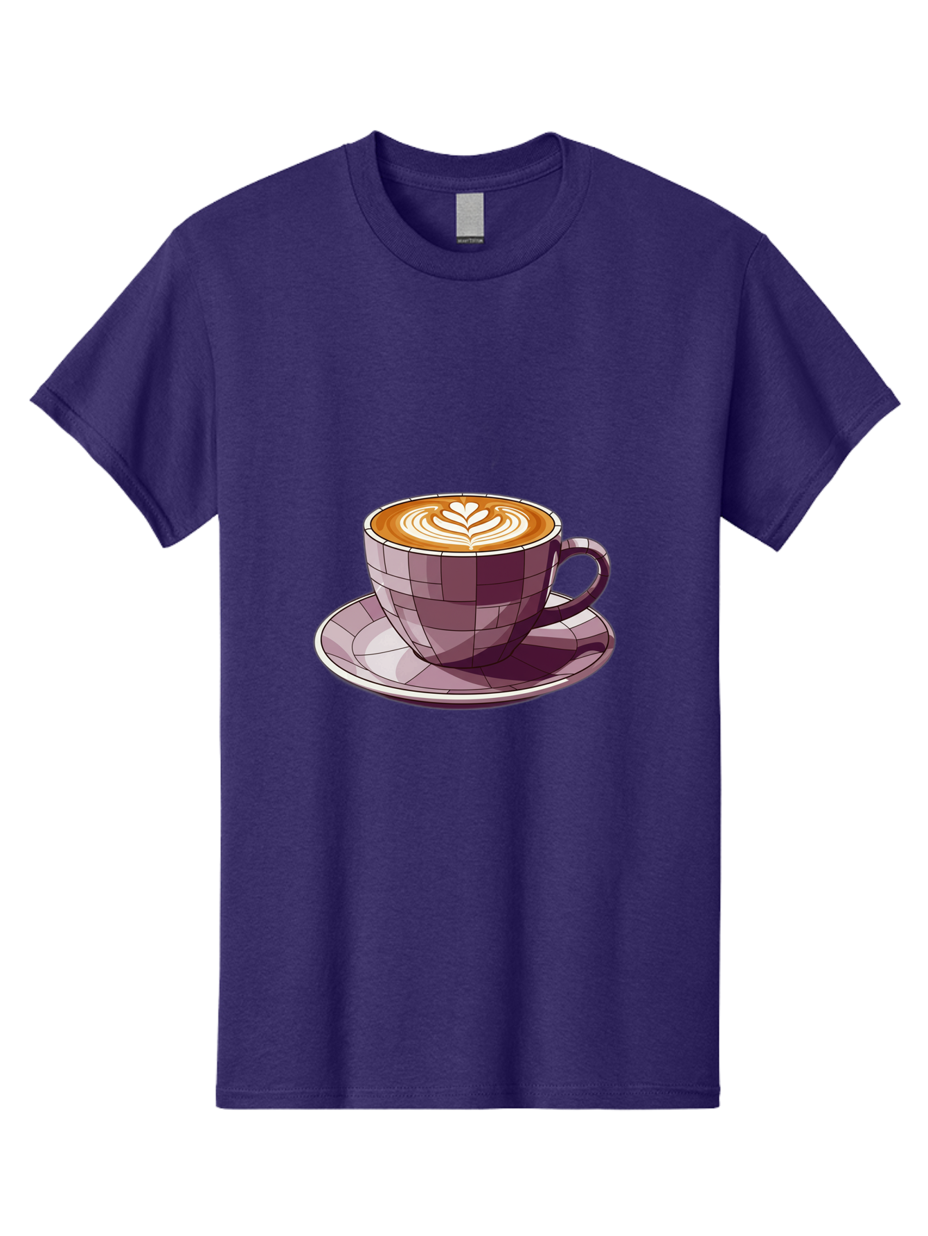 Coffee-Cup-10 Men'S Graphic Tee, 100% Cotton, Comfortable Casual Summer Wear, Machine Washable, Coffee Cup, Cappuccino, Latte Art, Heart Design, Coffee Break, Morning Coffee, Coffee Lover, Coffee Culture, Beverage, Drink Baa344