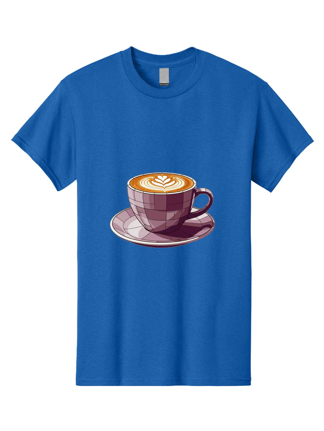 Coffee-Cup-10 Men'S Graphic Tee, 100% Cotton, Comfortable Casual Summer Wear, Machine Washable, Coffee Cup, Cappuccino, Latte Art, Heart Design, Coffee Break, Morning Coffee, Coffee Lover, Coffee Culture, Beverage, Drink Baa344