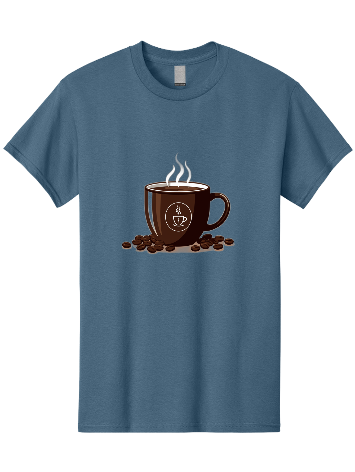 Coffee-Cup-13 Men'S Graphic Tee, 100% Cotton, Comfortable Casual Summer Wear, Machine Washable, Coffee Cup, Hot Beverage, Steaming Coffee, Coffee Beans, Coffee Logo, Coffee Break, Morning Coffee, Coffee Time, Coffee Illustration Baa347