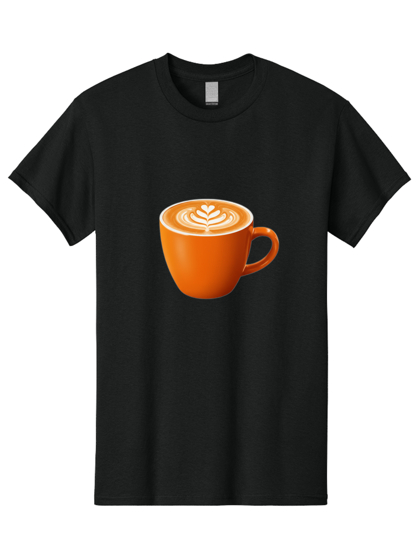 Coffee-Cup-17 Men'S Graphic Tee, 100% Cotton, Comfortable Casual Summer Wear, Machine Washable, Coffee Cup, Latte Art, Heart Design, Cappuccino, Coffee Culture, Morning Coffee, Coffee Break, Coffee Time Baa351