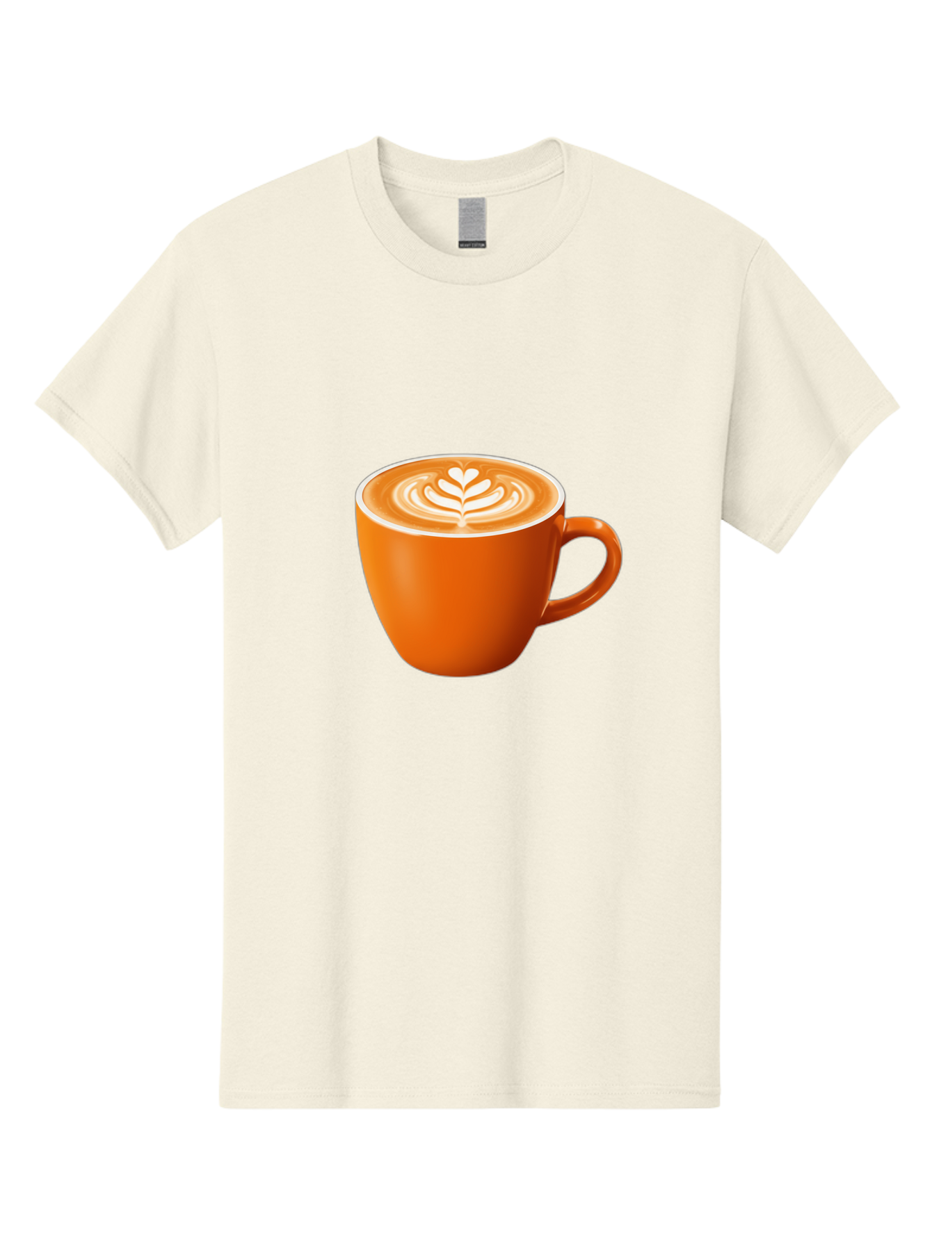 Coffee-Cup-17 Men'S Graphic Tee, 100% Cotton, Comfortable Casual Summer Wear, Machine Washable, Coffee Cup, Latte Art, Heart Design, Cappuccino, Coffee Culture, Morning Coffee, Coffee Break, Coffee Time Baa351