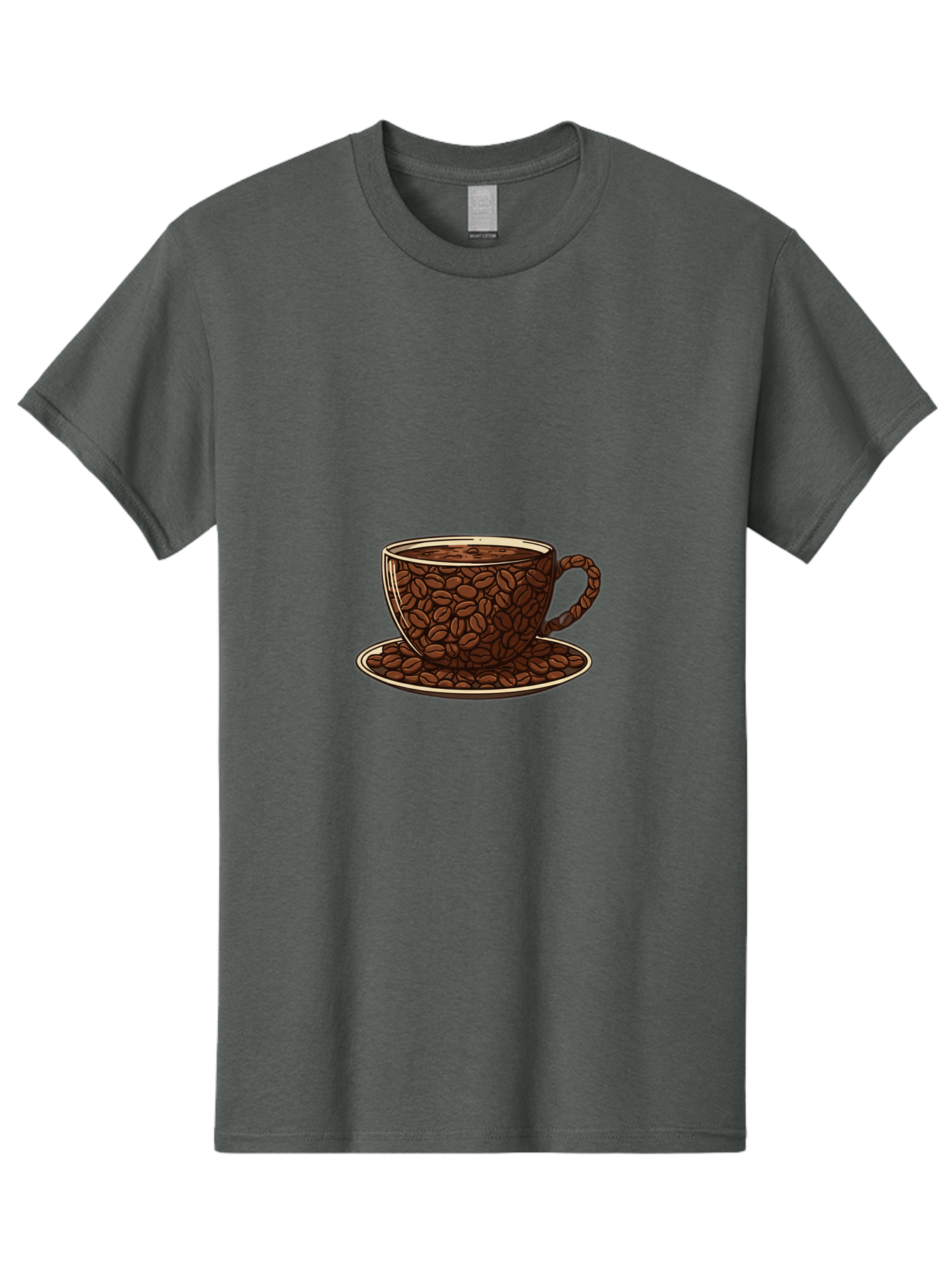Coffee-Cup-5 Men'S Graphic Tee, 100% Cotton, Comfortable Casual Summer Wear, Machine Washable, Coffee Cup, Coffee Beans, Coffee Time, Morning Coffee, Caffeine Boost, Coffee Break, Java Lovers Baa355