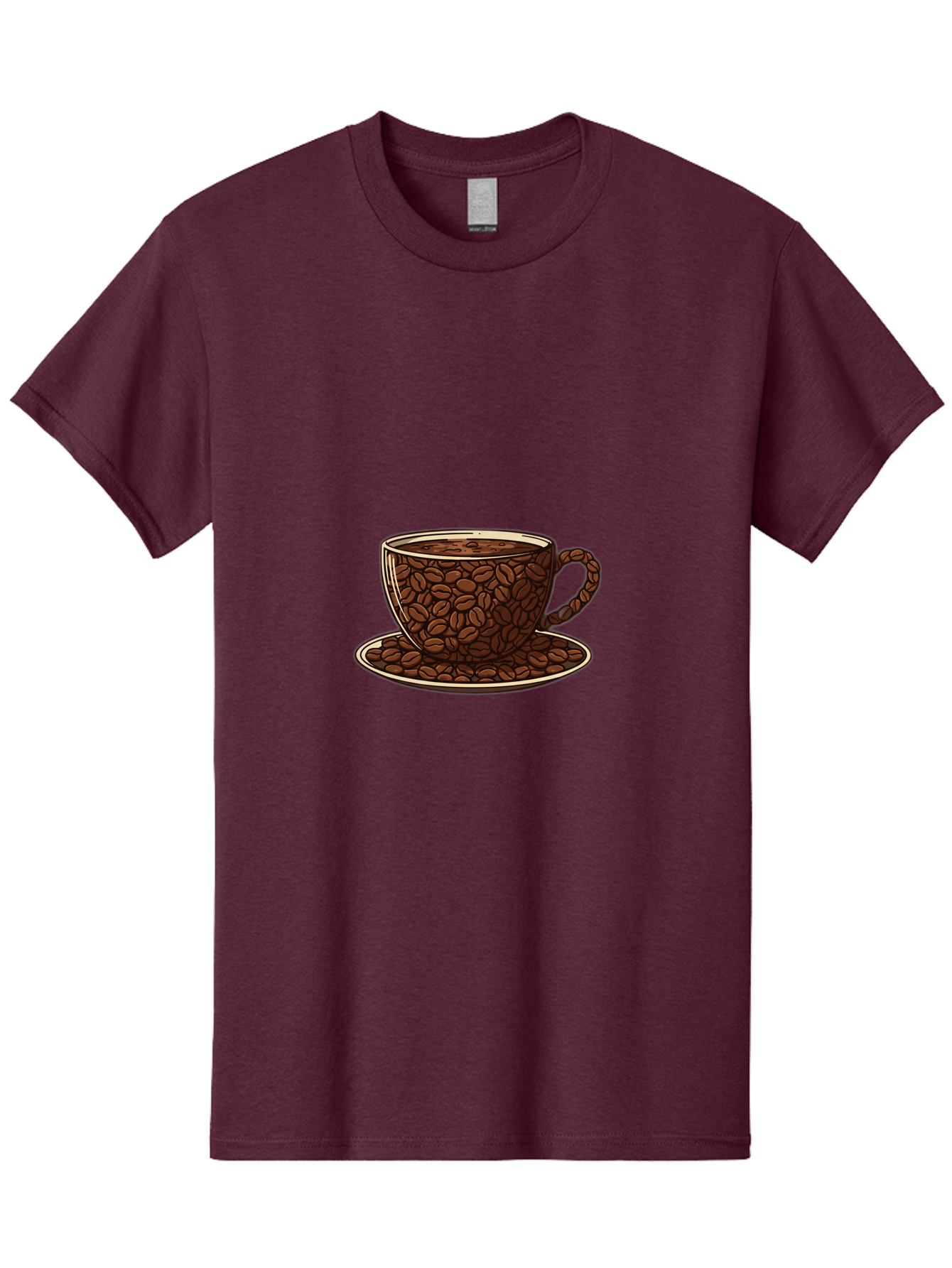 Coffee-Cup-5 Men'S Graphic Tee, 100% Cotton, Comfortable Casual Summer Wear, Machine Washable, Coffee Cup, Coffee Beans, Coffee Time, Morning Coffee, Caffeine Boost, Coffee Break, Java Lovers Baa355