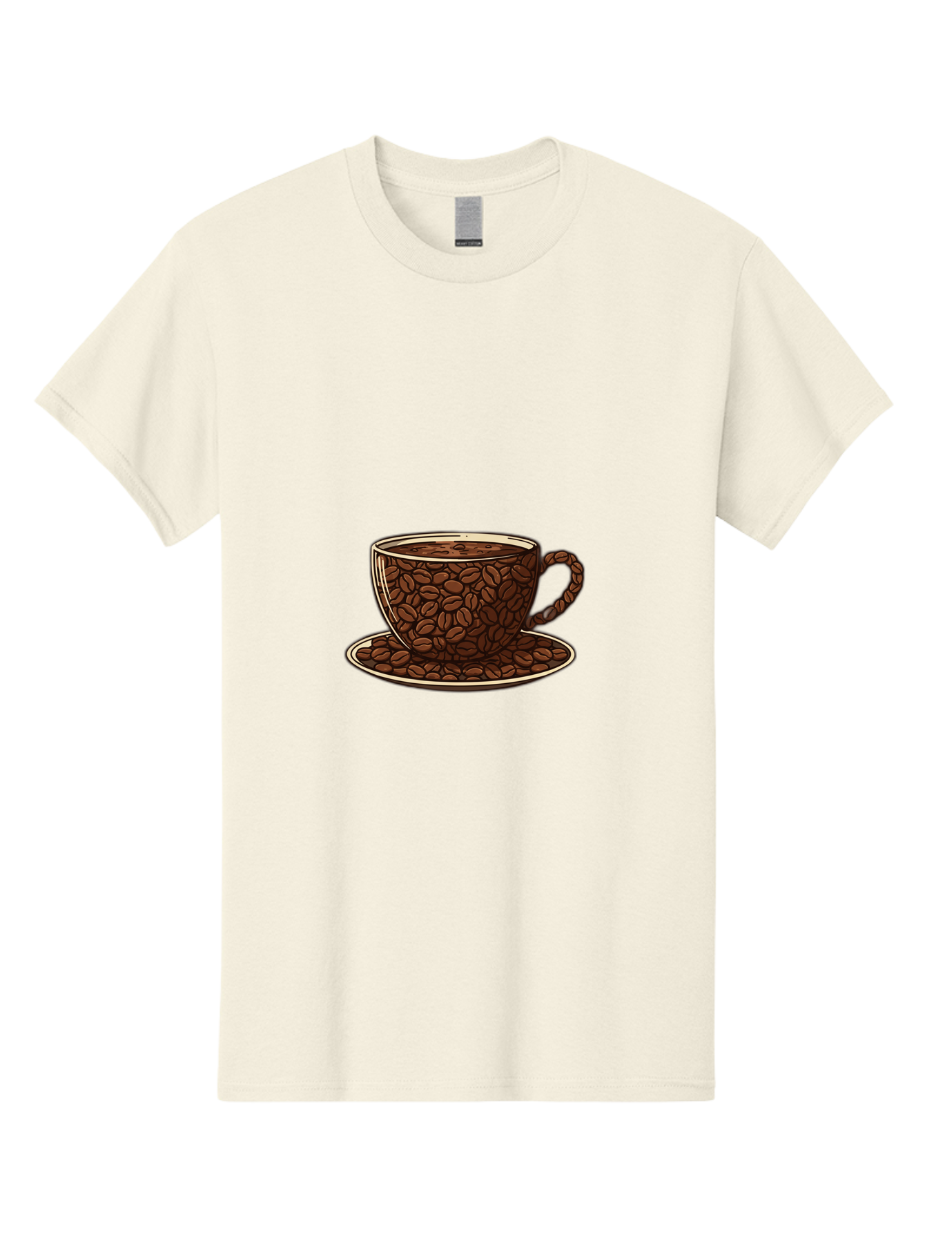 Coffee-Cup-5 Men'S Graphic Tee, 100% Cotton, Comfortable Casual Summer Wear, Machine Washable, Coffee Cup, Coffee Beans, Coffee Time, Morning Coffee, Caffeine Boost, Coffee Break, Java Lovers Baa355