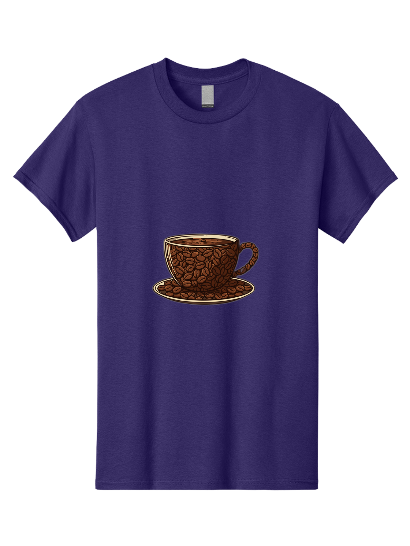 Coffee-Cup-5 Men'S Graphic Tee, 100% Cotton, Comfortable Casual Summer Wear, Machine Washable, Coffee Cup, Coffee Beans, Coffee Time, Morning Coffee, Caffeine Boost, Coffee Break, Java Lovers Baa355