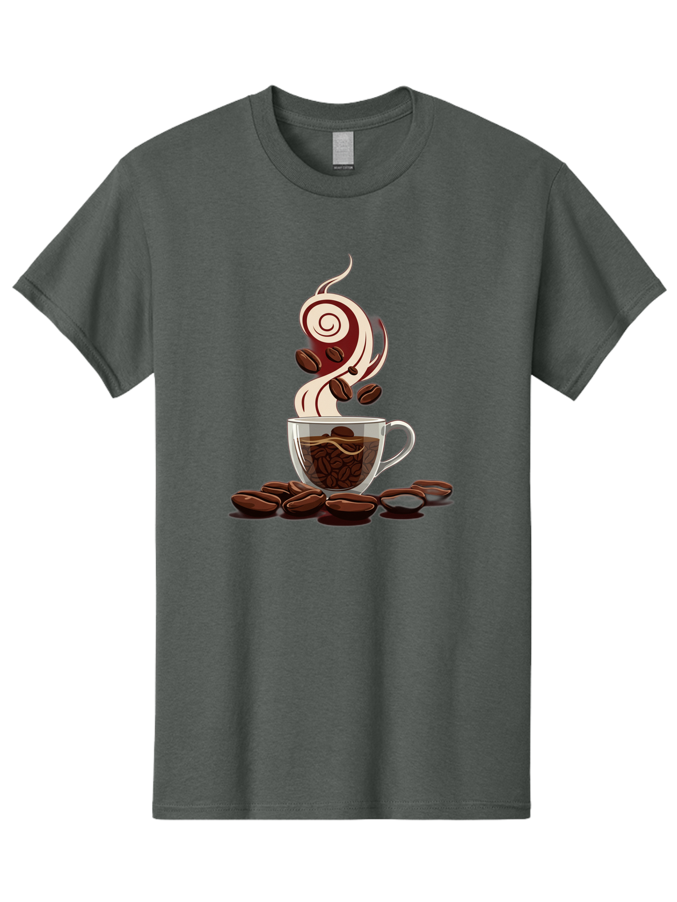 Coffee-Cup-6 Men'S Graphic Tee, 100% Cotton, Comfortable Casual Summer Wear, Machine Washable, Coffee Cup, Steaming Coffee, Coffee Beans, Morning Pick-Me-Up, Coffee Lover, Caffeine Boost, Coffee Time, Cup Of Joe, Coffee Break, Coffee Art Baa356