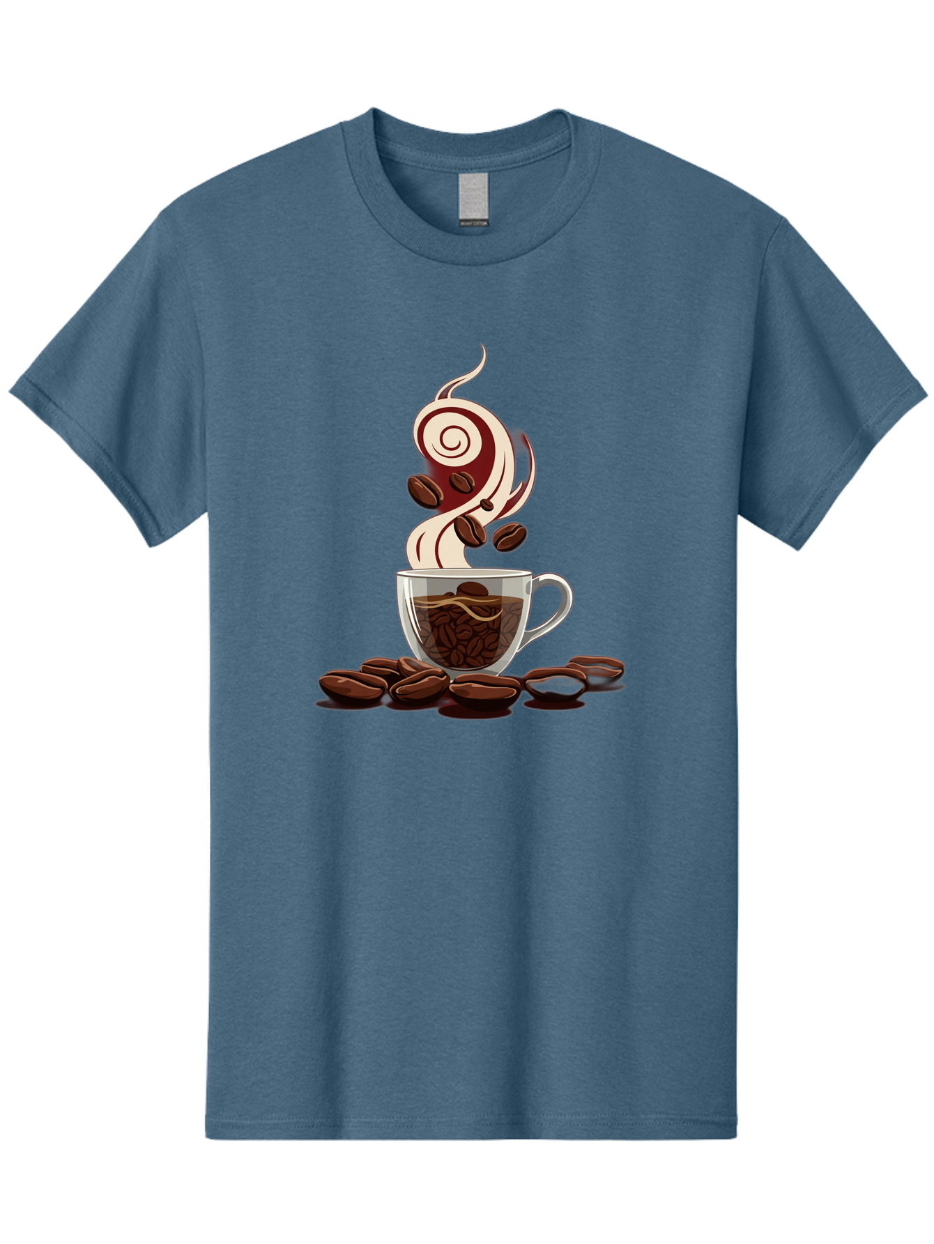Coffee-Cup-6 Men'S Graphic Tee, 100% Cotton, Comfortable Casual Summer Wear, Machine Washable, Coffee Cup, Steaming Coffee, Coffee Beans, Morning Pick-Me-Up, Coffee Lover, Caffeine Boost, Coffee Time, Cup Of Joe, Coffee Break, Coffee Art Baa356