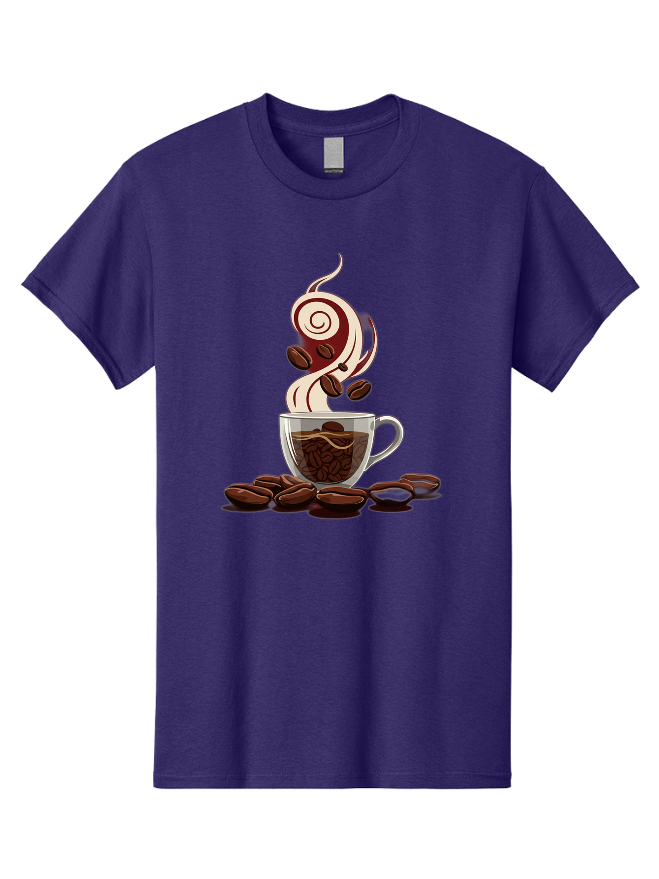 Coffee-Cup-6 Men'S Graphic Tee, 100% Cotton, Comfortable Casual Summer Wear, Machine Washable, Coffee Cup, Steaming Coffee, Coffee Beans, Morning Pick-Me-Up, Coffee Lover, Caffeine Boost, Coffee Time, Cup Of Joe, Coffee Break, Coffee Art Baa356