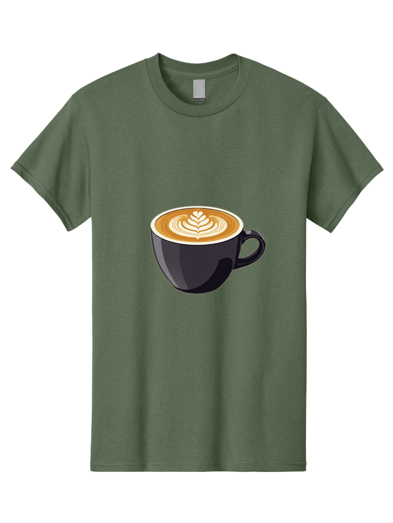Coffee-Cup-8 Men'S Graphic Tee, 100% Cotton, Comfortable Casual Summer Wear, Machine Washable, Coffee Cup, Latte Art, Coffee Drink, Espresso, Morning Coffee, Daily Grind, Coffee Culture, Coffee Time Baa358