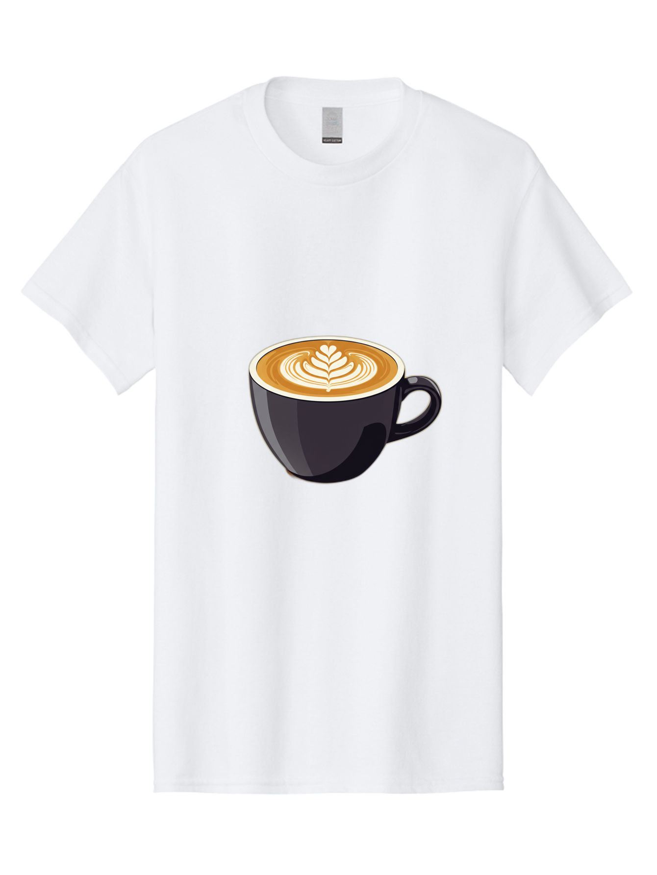 Coffee-Cup-8 Men'S Graphic Tee, 100% Cotton, Comfortable Casual Summer Wear, Machine Washable, Coffee Cup, Latte Art, Coffee Drink, Espresso, Morning Coffee, Daily Grind, Coffee Culture, Coffee Time Baa358