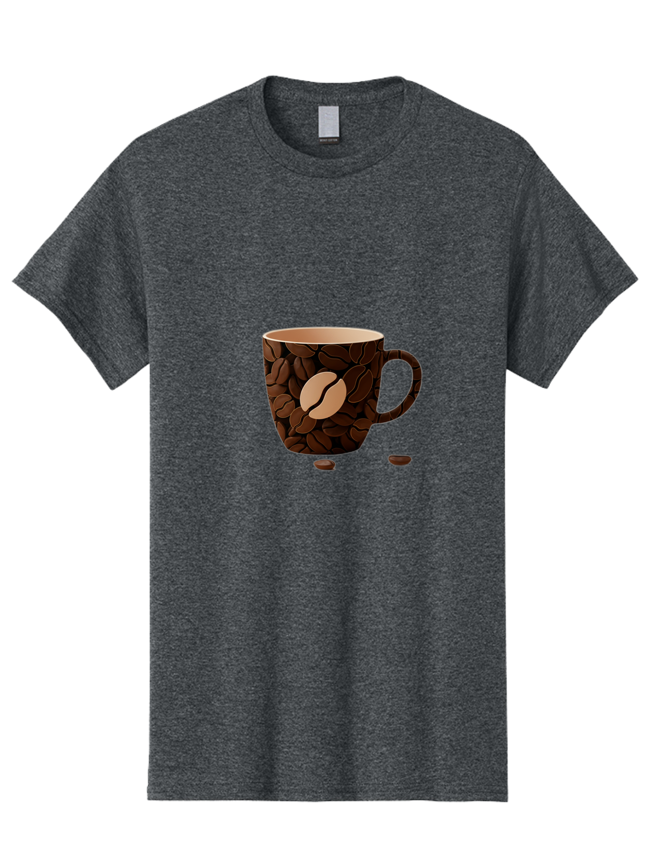 Coffee-Mug-1 Men'S Graphic Tee, 100% Cotton, Comfortable Casual Summer Wear, Machine Washable, Coffee Mug, Coffee Beans, Coffee Lover, Morning Coffee, Caffeine, Brew, Coffee Break, Coffee Cup, Bean Design Baa375