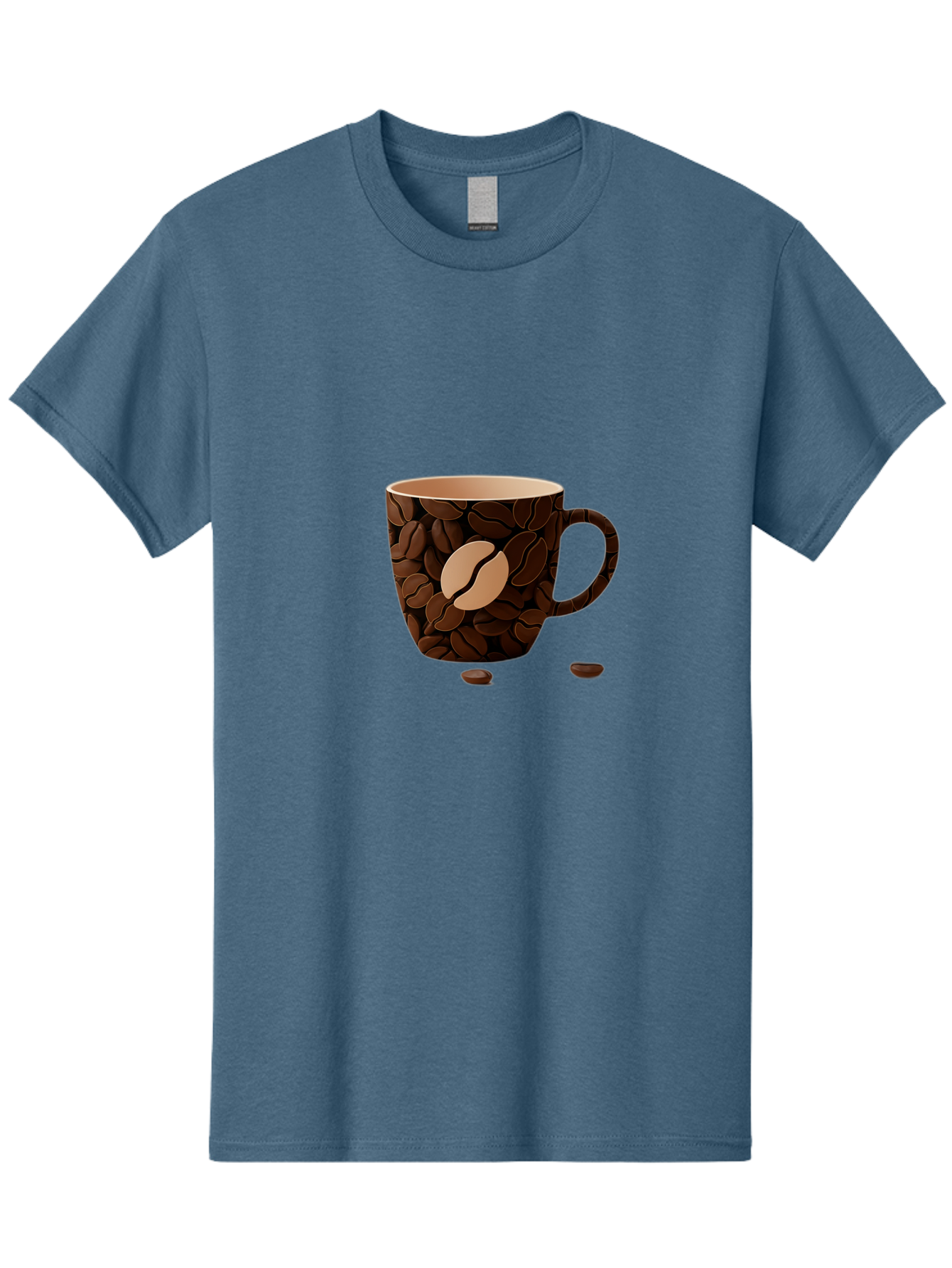 Coffee-Mug-1 Men'S Graphic Tee, 100% Cotton, Comfortable Casual Summer Wear, Machine Washable, Coffee Mug, Coffee Beans, Coffee Lover, Morning Coffee, Caffeine, Brew, Coffee Break, Coffee Cup, Bean Design Baa375