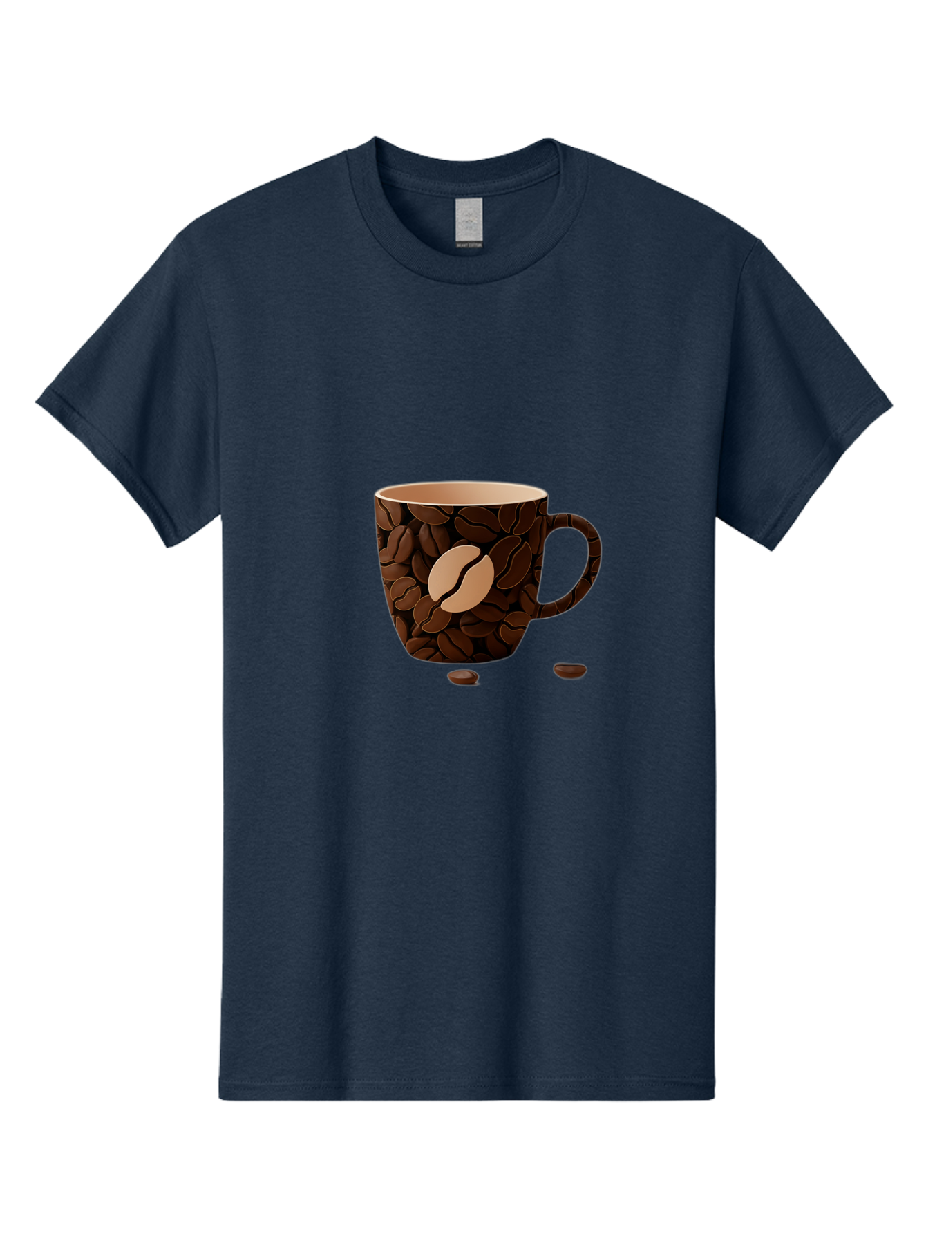 Coffee-Mug-1 Men'S Graphic Tee, 100% Cotton, Comfortable Casual Summer Wear, Machine Washable, Coffee Mug, Coffee Beans, Coffee Lover, Morning Coffee, Caffeine, Brew, Coffee Break, Coffee Cup, Bean Design Baa375