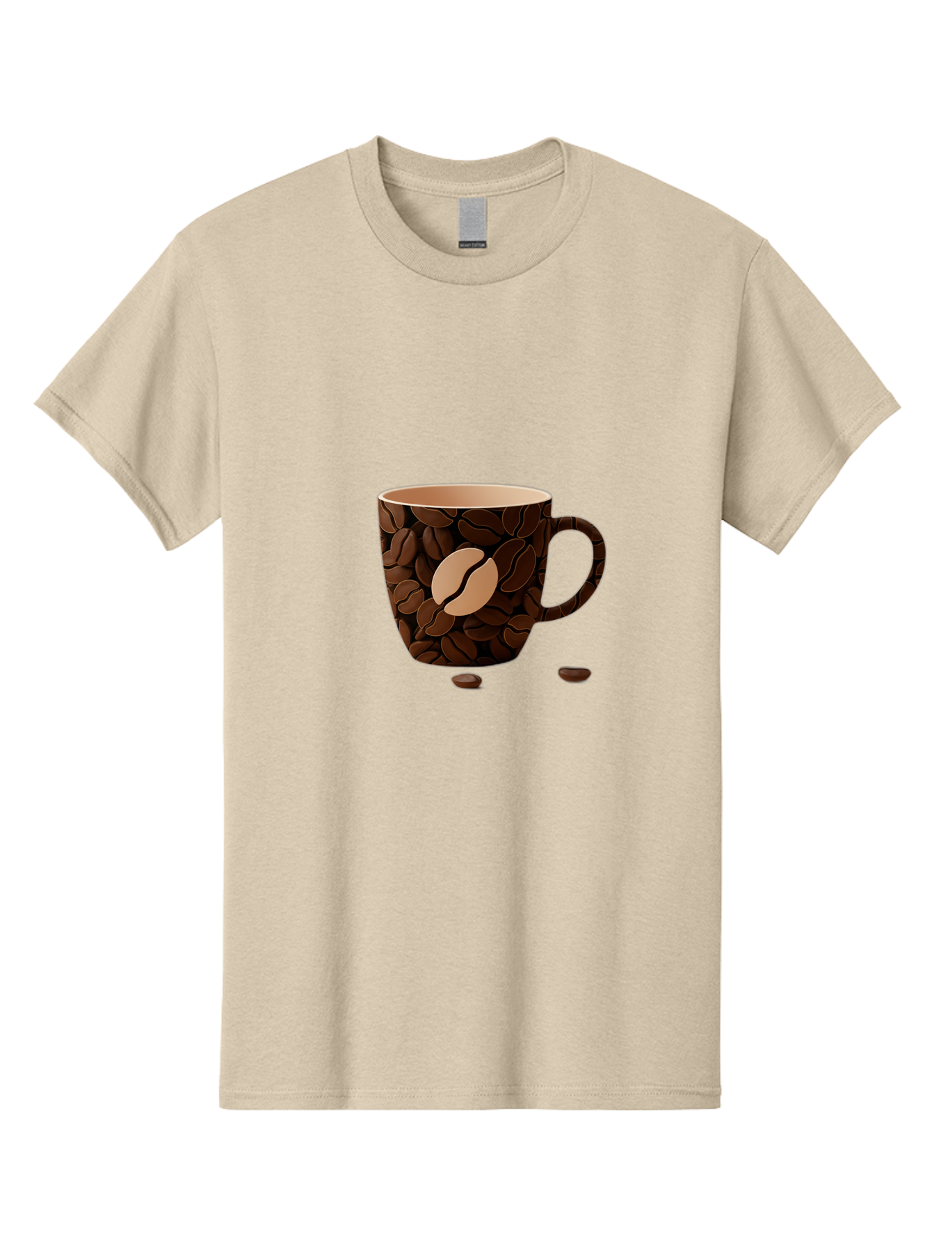 Coffee-Mug-1 Men'S Graphic Tee, 100% Cotton, Comfortable Casual Summer Wear, Machine Washable, Coffee Mug, Coffee Beans, Coffee Lover, Morning Coffee, Caffeine, Brew, Coffee Break, Coffee Cup, Bean Design Baa375
