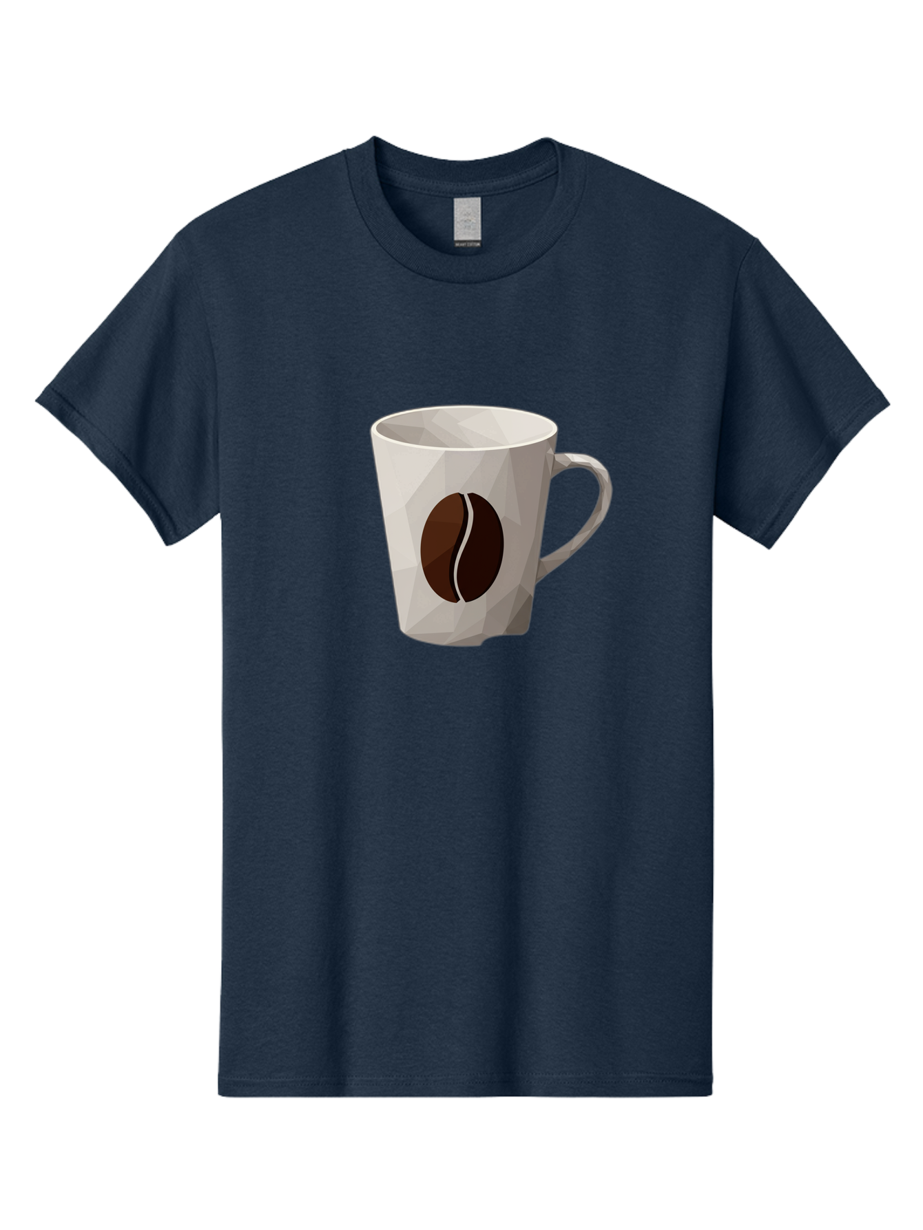 Coffee-Mug-3 Men'S Graphic Tee, 100% Cotton, Comfortable Casual Summer Wear, Machine Washable, Coffee Mug, Coffee Bean Design, White Ceramic, Modern Art, Coffee Lover, Morning Routine, Coffee Break, Daily Grind, Coffee Culture, Caffeine Fix Baa377