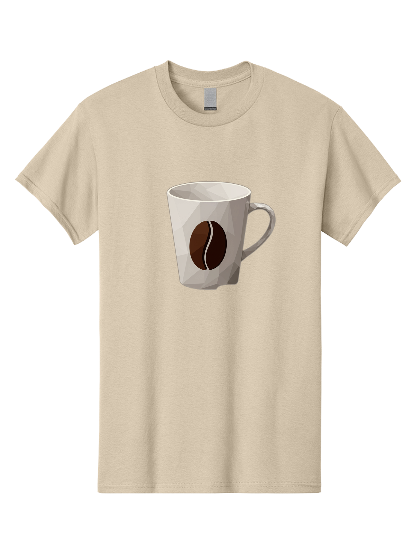 Coffee-Mug-3 Men'S Graphic Tee, 100% Cotton, Comfortable Casual Summer Wear, Machine Washable, Coffee Mug, Coffee Bean Design, White Ceramic, Modern Art, Coffee Lover, Morning Routine, Coffee Break, Daily Grind, Coffee Culture, Caffeine Fix Baa377