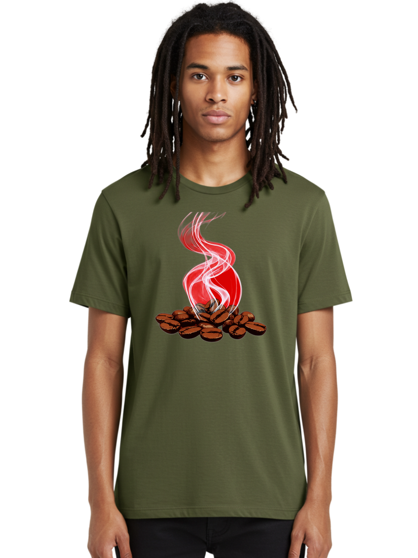Coffee Men'S Graphic Tee, 100% Cotton, Comfortable Casual Summer Wear, Machine Washable, Coffee Beans, Roasted Coffee, Freshly Brewed Coffee, Steam Rising, Morning Coffee, Coffee Culture, Energy Boost, Morning Pick-Me-Up Baa381
