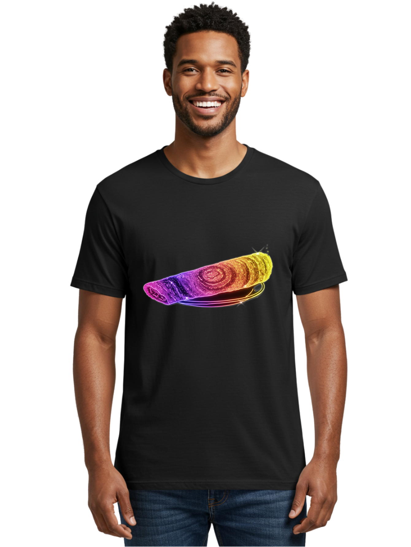 Colorful-Dosa Men'S Graphic Tee, 100% Cotton, Comfortable Casual Summer Wear, Machine Washable, Microscopic Animal, Tiny Creature, Eight Legs, Water Bear, Colorful, Vibrant, Scientific Illustration, Detailed Structure, Unique Texture Baa387
