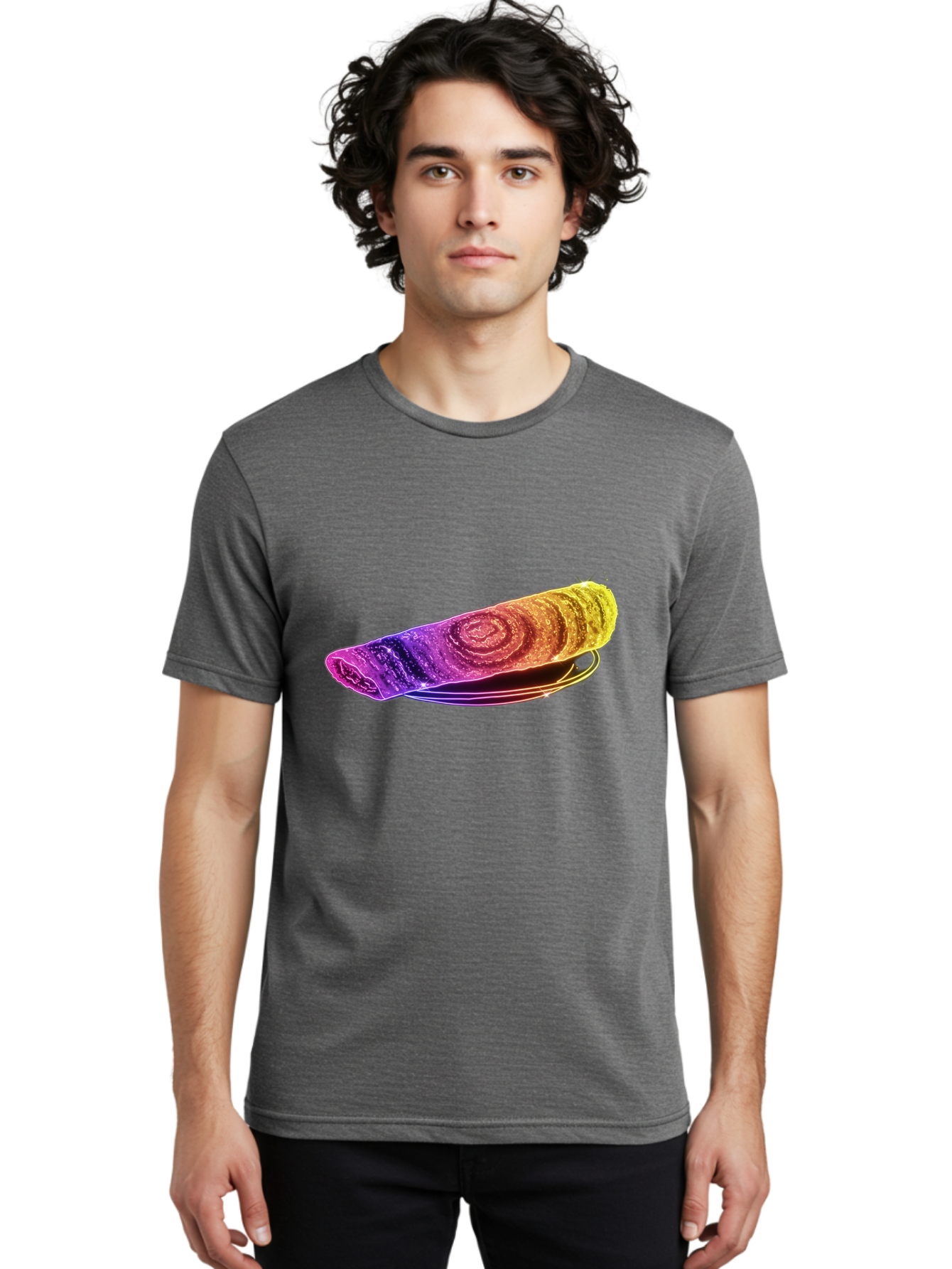 Colorful-Dosa Men'S Graphic Tee, 100% Cotton, Comfortable Casual Summer Wear, Machine Washable, Microscopic Animal, Tiny Creature, Eight Legs, Water Bear, Colorful, Vibrant, Scientific Illustration, Detailed Structure, Unique Texture Baa387