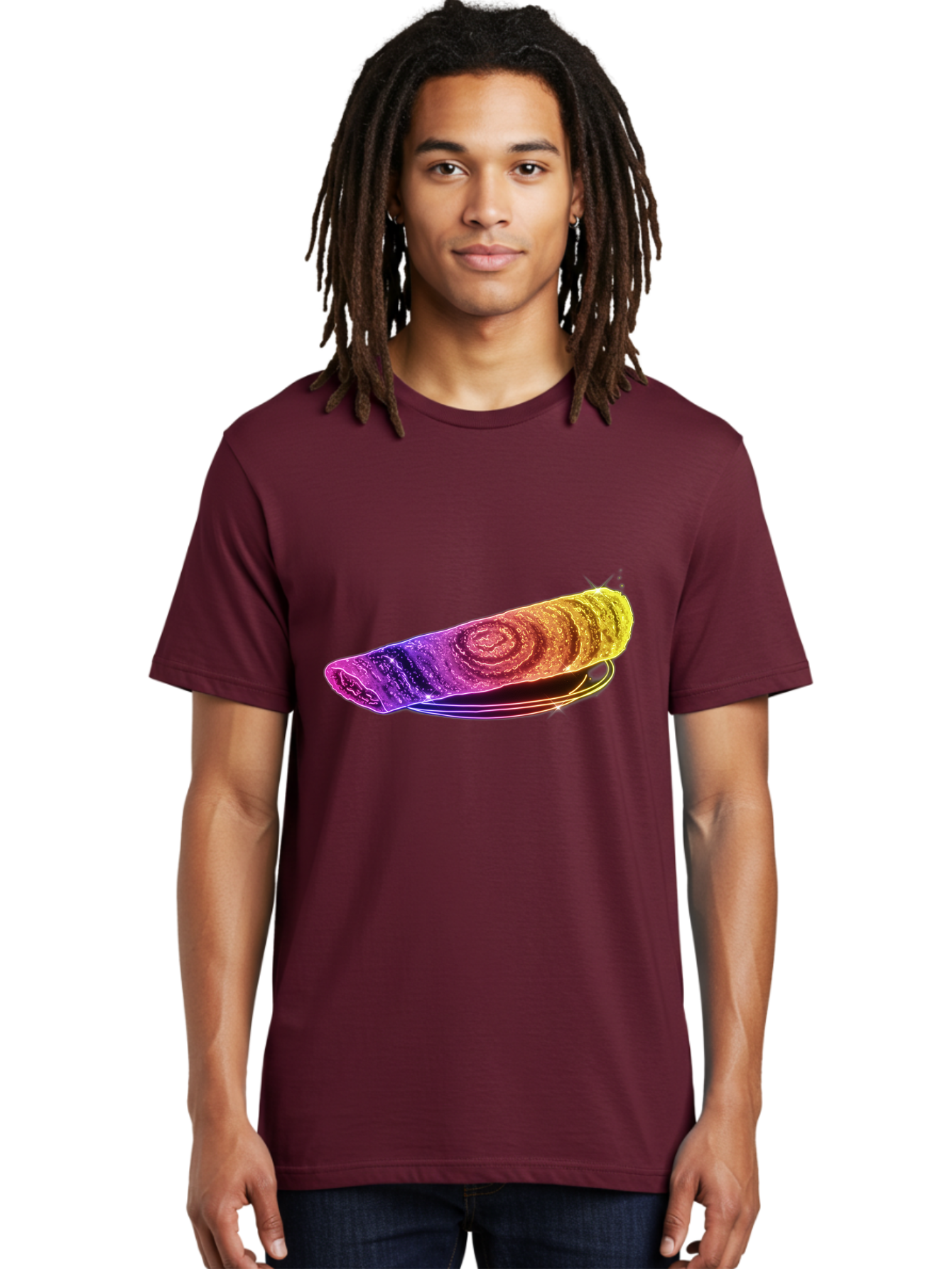 Colorful-Dosa Men'S Graphic Tee, 100% Cotton, Comfortable Casual Summer Wear, Machine Washable, Microscopic Animal, Tiny Creature, Eight Legs, Water Bear, Colorful, Vibrant, Scientific Illustration, Detailed Structure, Unique Texture Baa387
