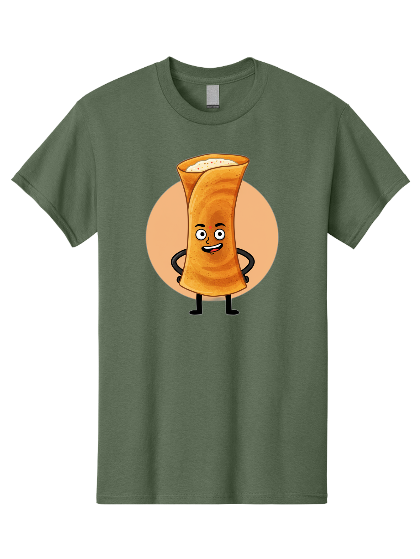 Dabba-Chai Men'S Graphic Tee, 100% Cotton, Comfortable Casual Summer Wear, Machine Washable, Cartoon Cup Of Tea, Dabba Chai, Indian Tea Culture, Anthropomorphic Beverage, Fun Illustration, Masala Chai, Tea Lover, Cute Character Baa437