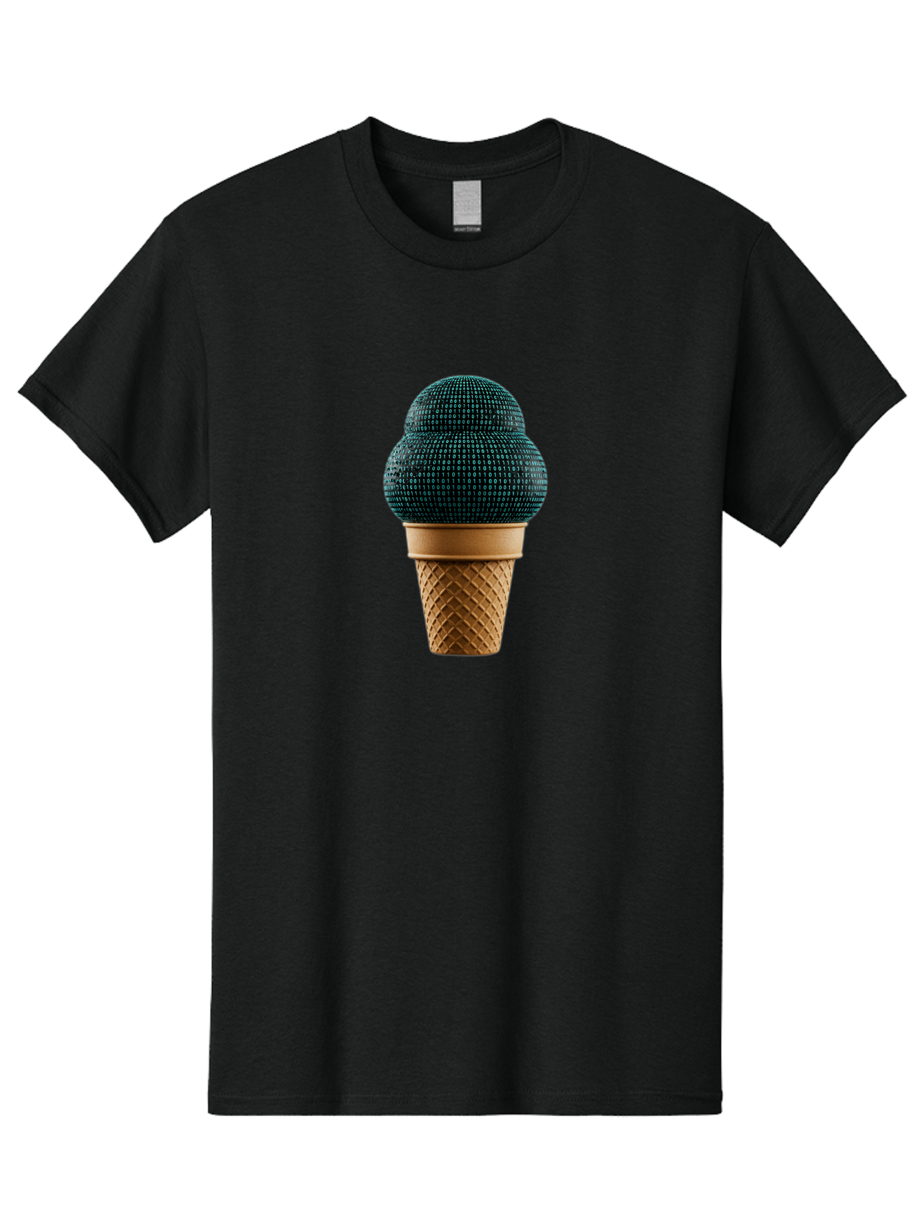Disco-Ball-Ice-Cream Men'S Graphic Tee, 100% Cotton, Comfortable Casual Summer Wear, Machine Washable, Disco Ball Ice Cream, Luxury Ice Cream, Glamorous Dessert, Unique Ice Cream, Ice Cream Cone, Waffle Cone, Disco-Themed Treat, Baa451