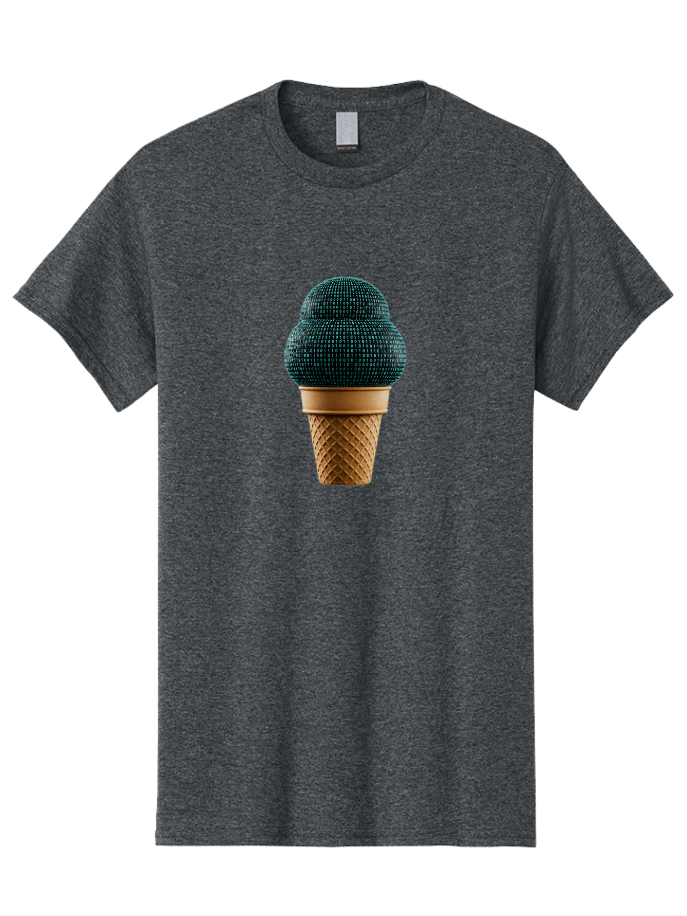 Disco-Ball-Ice-Cream Men'S Graphic Tee, 100% Cotton, Comfortable Casual Summer Wear, Machine Washable, Disco Ball Ice Cream, Luxury Ice Cream, Glamorous Dessert, Unique Ice Cream, Ice Cream Cone, Waffle Cone, Disco-Themed Treat, Baa451