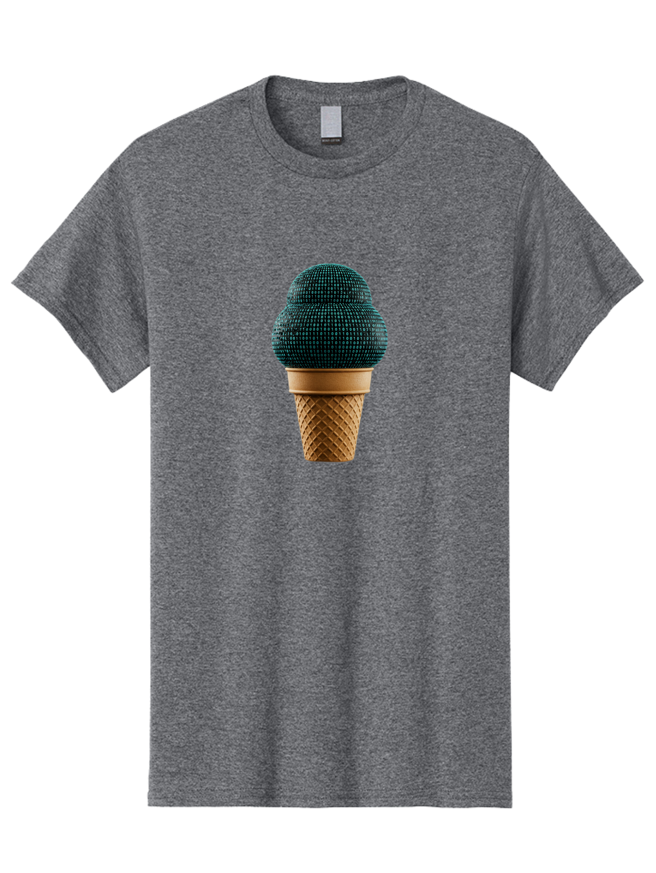 Disco-Ball-Ice-Cream Men'S Graphic Tee, 100% Cotton, Comfortable Casual Summer Wear, Machine Washable, Disco Ball Ice Cream, Luxury Ice Cream, Glamorous Dessert, Unique Ice Cream, Ice Cream Cone, Waffle Cone, Disco-Themed Treat, Baa451