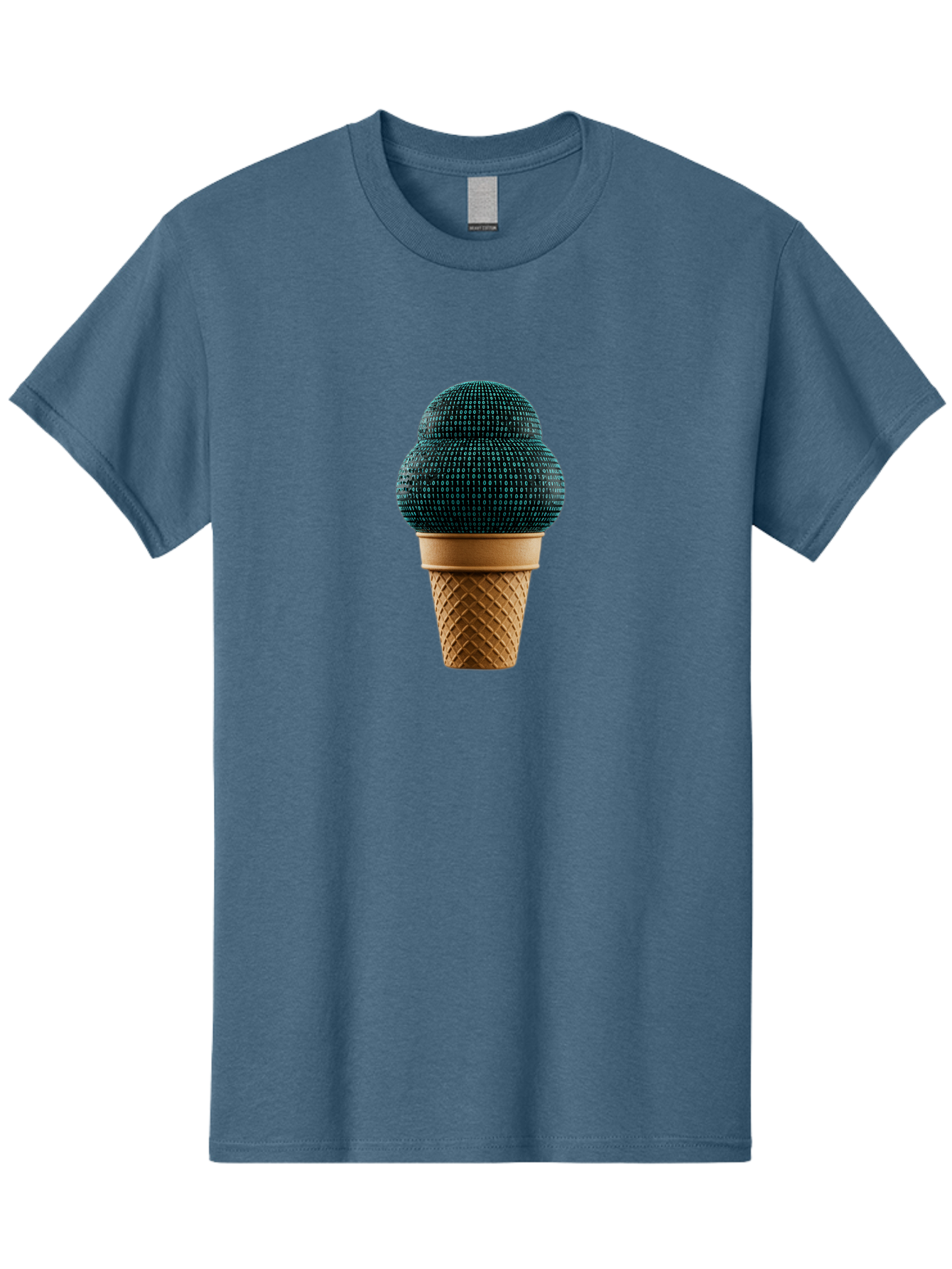 Disco-Ball-Ice-Cream Men'S Graphic Tee, 100% Cotton, Comfortable Casual Summer Wear, Machine Washable, Disco Ball Ice Cream, Luxury Ice Cream, Glamorous Dessert, Unique Ice Cream, Ice Cream Cone, Waffle Cone, Disco-Themed Treat, Baa451