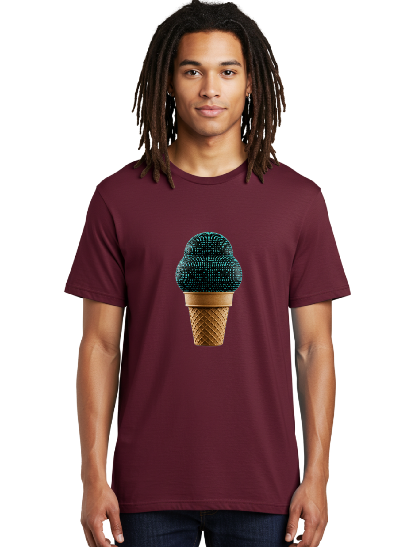 Disco-Ball-Ice-Cream Men'S Graphic Tee, 100% Cotton, Comfortable Casual Summer Wear, Machine Washable, Disco Ball Ice Cream, Luxury Ice Cream, Glamorous Dessert, Unique Ice Cream, Ice Cream Cone, Waffle Cone, Disco-Themed Treat, Baa451
