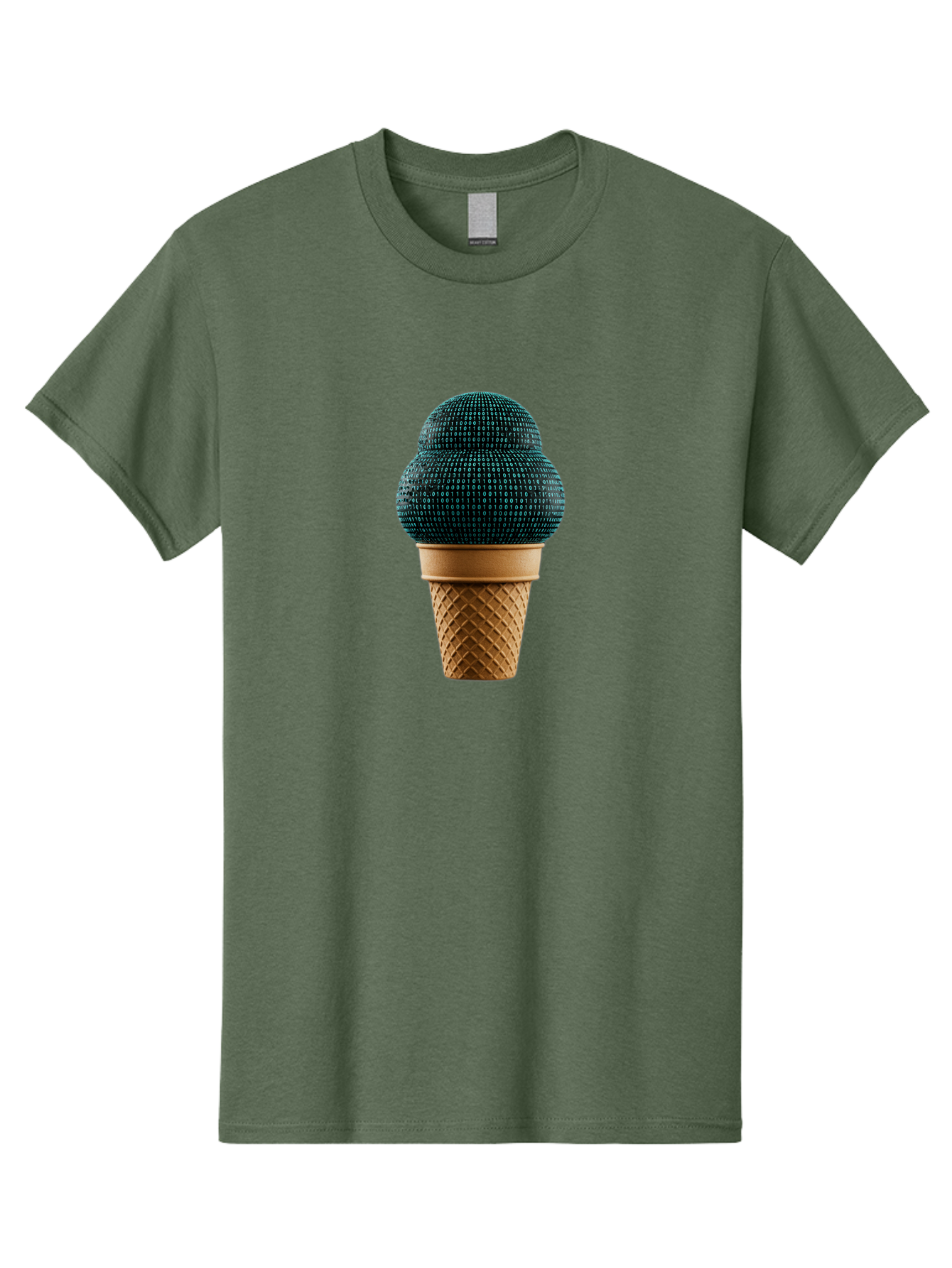 Disco-Ball-Ice-Cream Men'S Graphic Tee, 100% Cotton, Comfortable Casual Summer Wear, Machine Washable, Disco Ball Ice Cream, Luxury Ice Cream, Glamorous Dessert, Unique Ice Cream, Ice Cream Cone, Waffle Cone, Disco-Themed Treat, Baa451