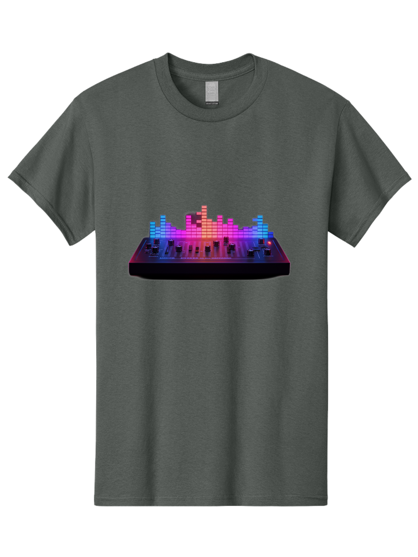 Dj-Controller Men'S Graphic Tee, 100% Cotton, Comfortable Casual Summer Wear, Machine Washable, Dj Equipment, Music Production, Sound Mixer, Audio Technology, Electronic Dance Music, Beat Matching, Dj Software, Music Creation, Sound Waves Baa453