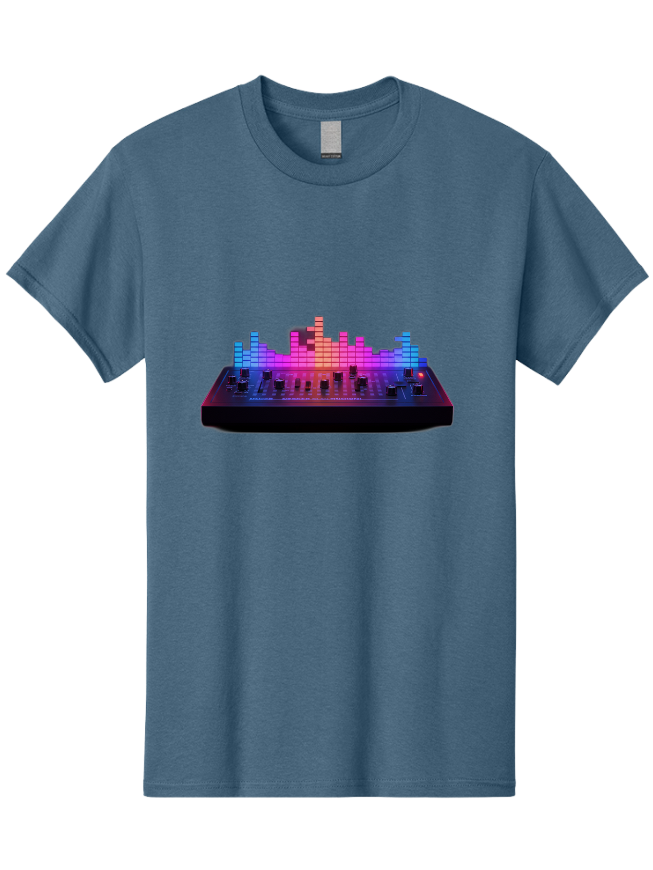 Dj-Controller Men'S Graphic Tee, 100% Cotton, Comfortable Casual Summer Wear, Machine Washable, Dj Equipment, Music Production, Sound Mixer, Audio Technology, Electronic Dance Music, Beat Matching, Dj Software, Music Creation, Sound Waves Baa453