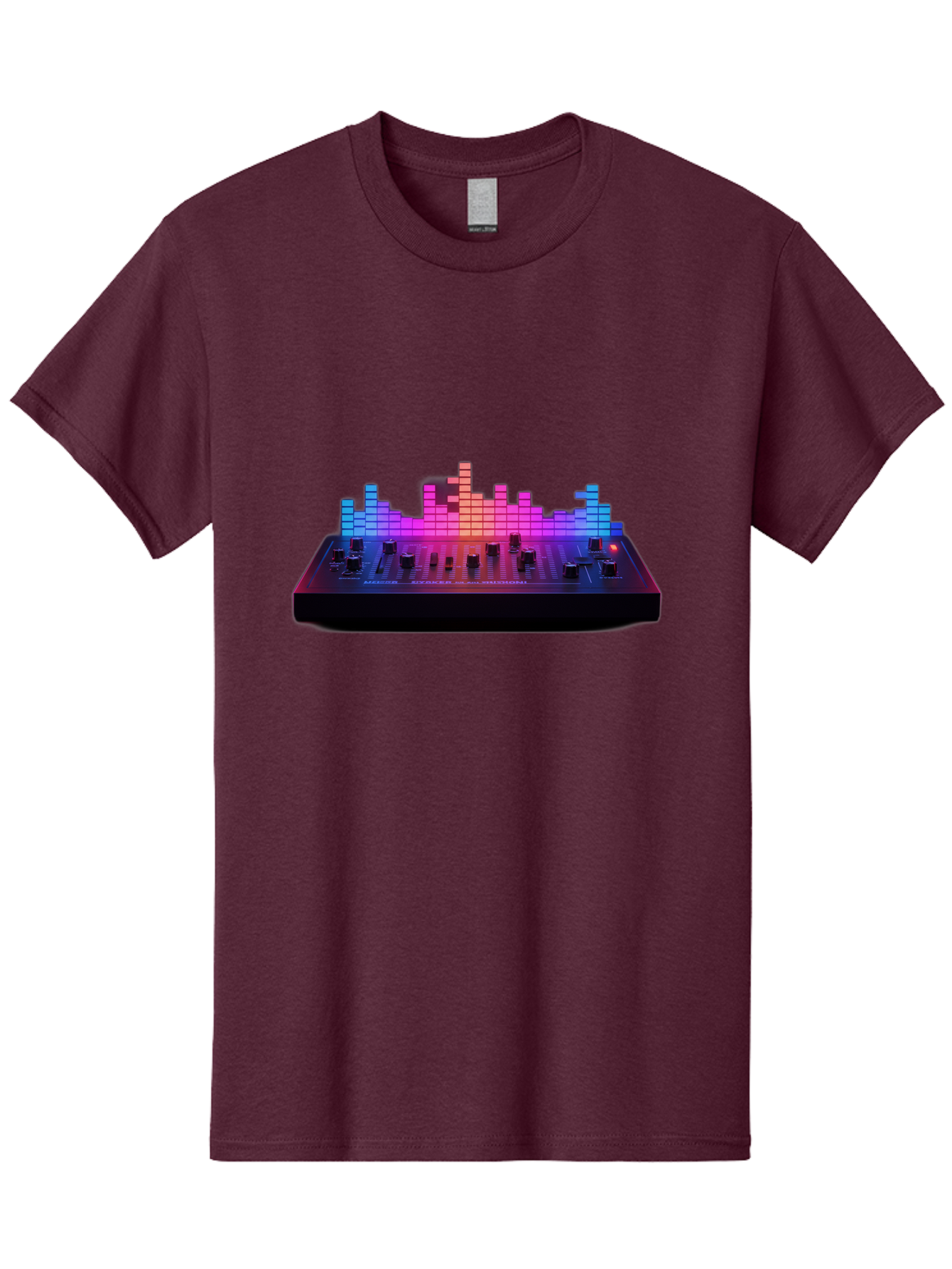 Dj-Controller Men'S Graphic Tee, 100% Cotton, Comfortable Casual Summer Wear, Machine Washable, Dj Equipment, Music Production, Sound Mixer, Audio Technology, Electronic Dance Music, Beat Matching, Dj Software, Music Creation, Sound Waves Baa453