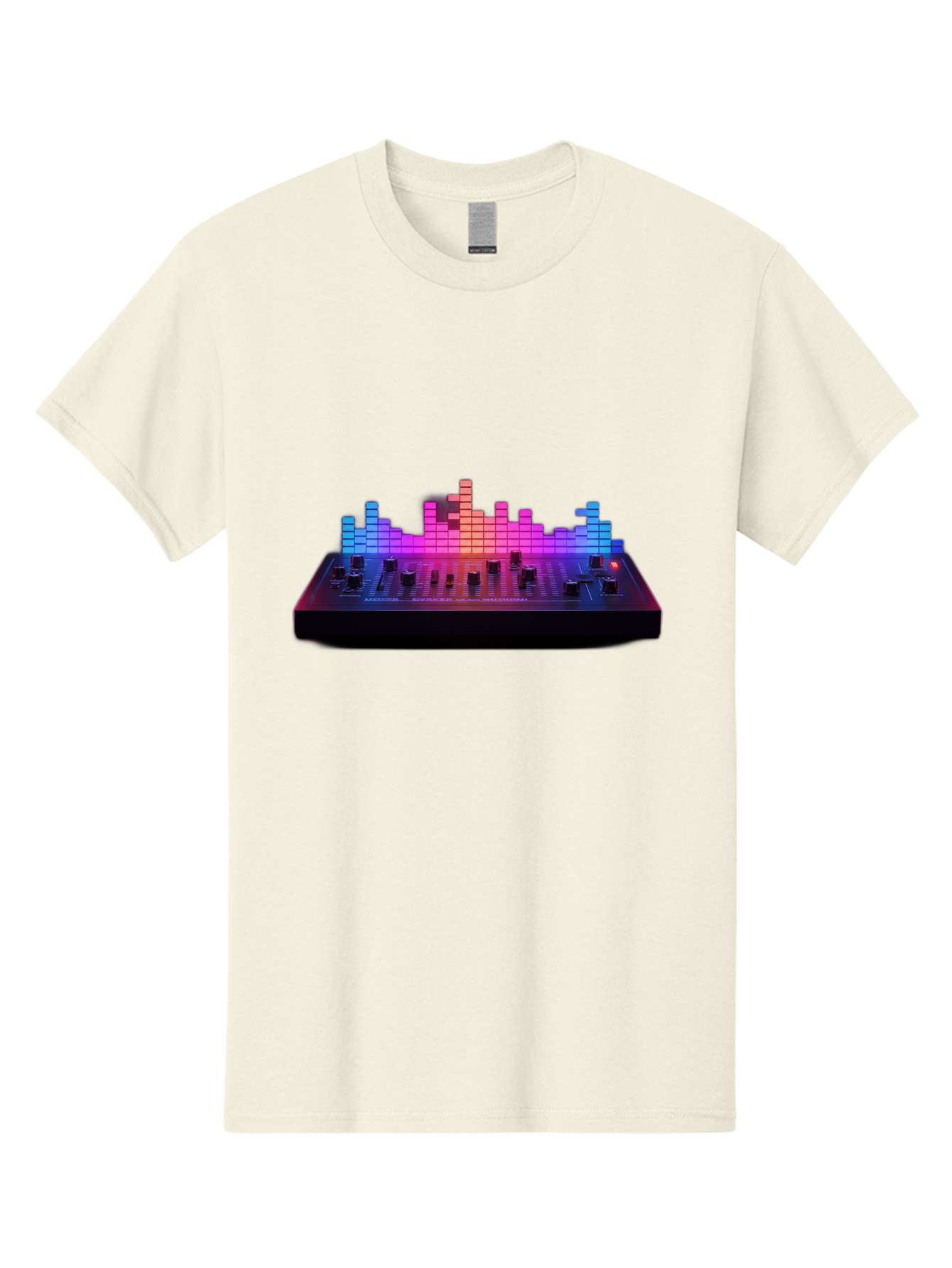 Dj-Controller Men'S Graphic Tee, 100% Cotton, Comfortable Casual Summer Wear, Machine Washable, Dj Equipment, Music Production, Sound Mixer, Audio Technology, Electronic Dance Music, Beat Matching, Dj Software, Music Creation, Sound Waves Baa453
