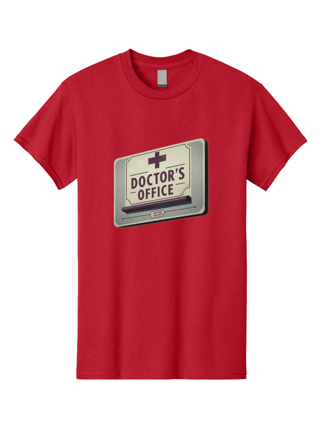 Doctor-S-Office-3 Men'S Graphic Tee, 100% Cotton, Comfortable Casual Summer Wear, Machine Washable, Doctor'S Office Sign, Medical Symbol, Medical Cross, Vintage Sign, Retro Style, Medical Signage, Healthcare Icon, Doctor'S Office, Tatort Deko Baa478