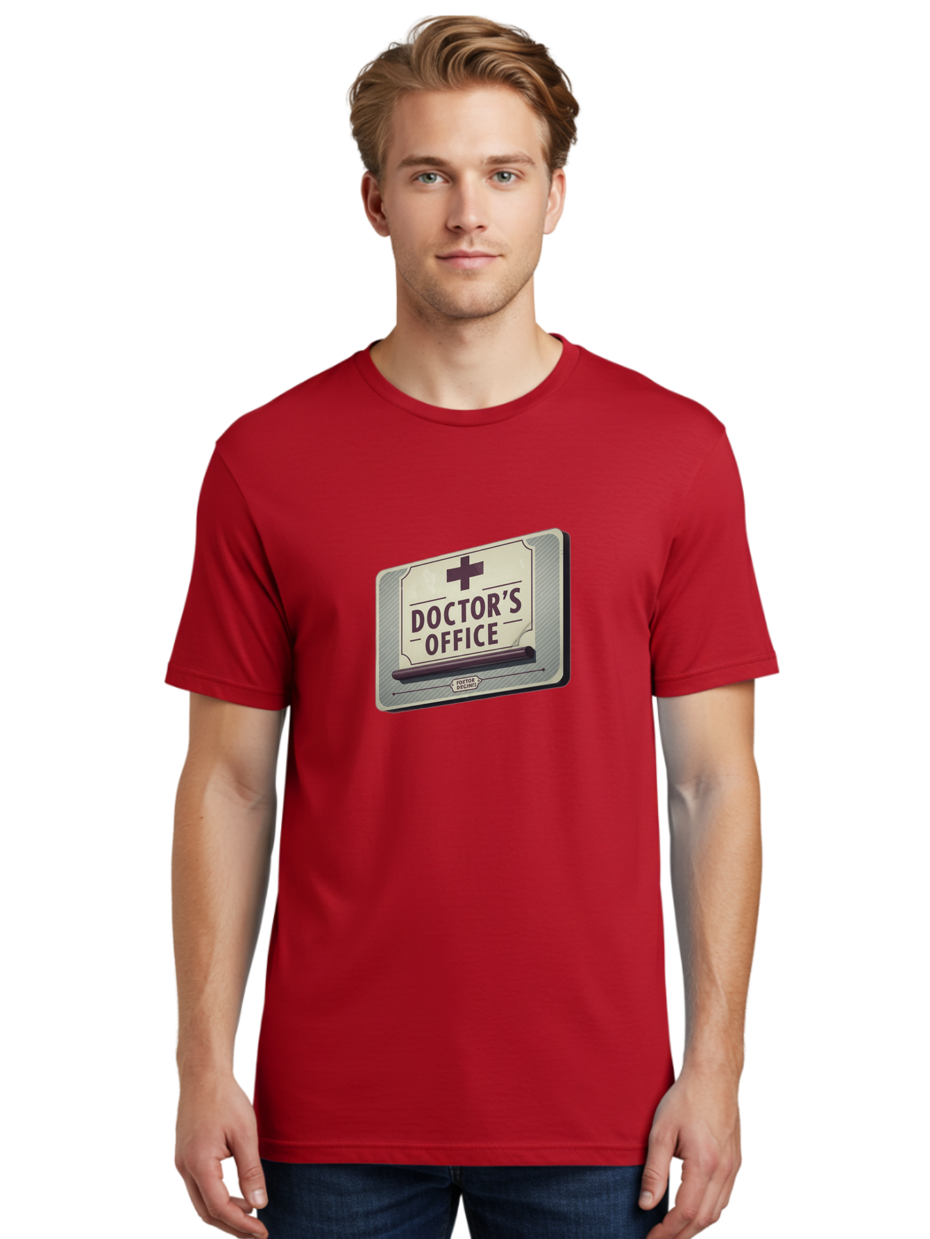 Doctor-S-Office-3 Men'S Graphic Tee, 100% Cotton, Comfortable Casual Summer Wear, Machine Washable, Doctor'S Office Sign, Medical Symbol, Medical Cross, Vintage Sign, Retro Style, Medical Signage, Healthcare Icon, Doctor'S Office, Tatort Deko Baa478