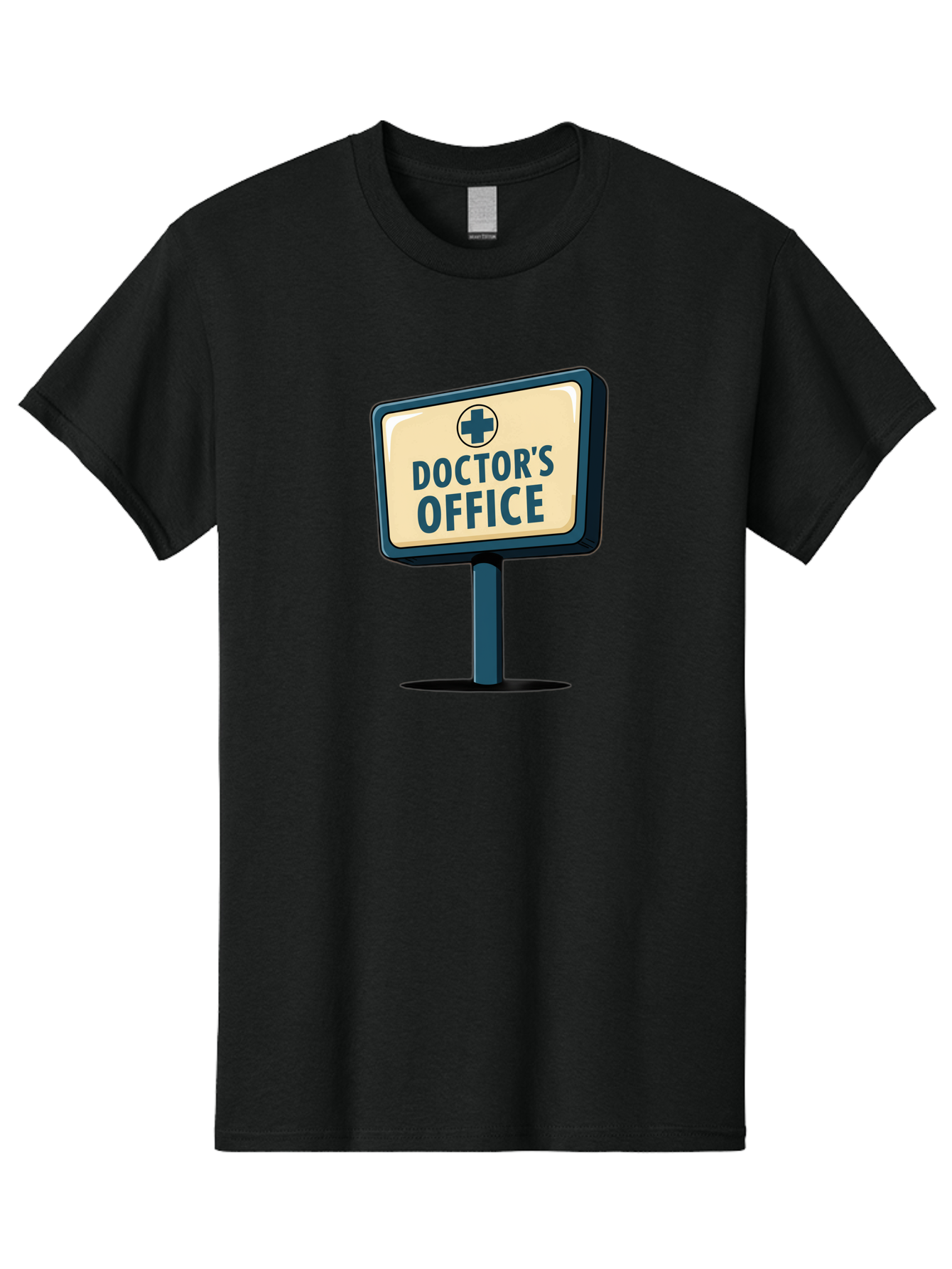 Doctor-S-Office-5 Men'S Graphic Tee, 100% Cotton, Comfortable Casual Summer Wear, Machine Washable, Doctor'S Office Sign, Medical Cross Symbol, Healthcare Facility, Medical Services, Doctor'S Office, Healthcare Provider Baa480