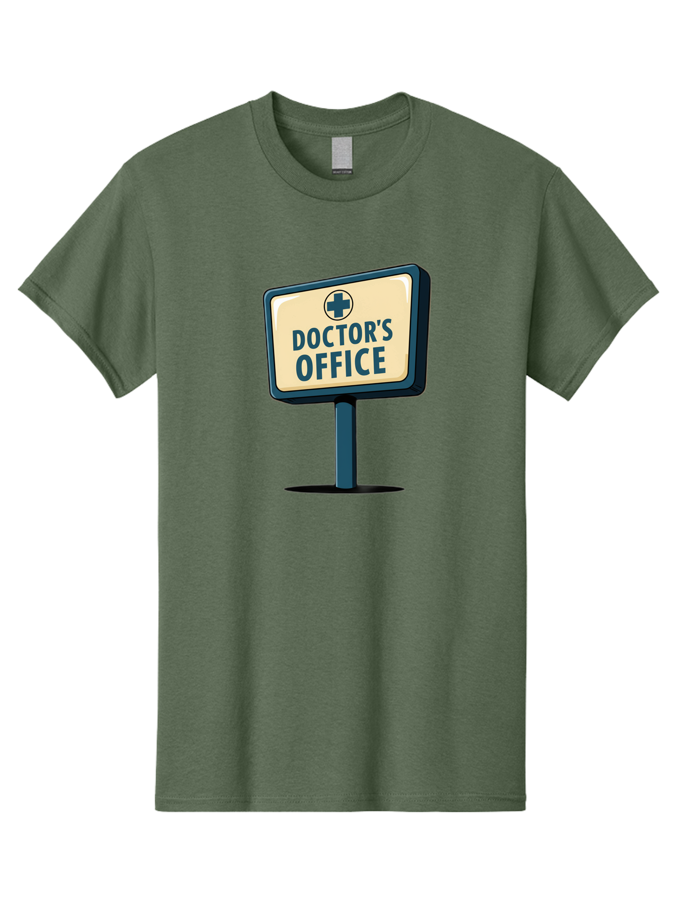Doctor-S-Office-5 Men'S Graphic Tee, 100% Cotton, Comfortable Casual Summer Wear, Machine Washable, Doctor'S Office Sign, Medical Cross Symbol, Healthcare Facility, Medical Services, Doctor'S Office, Healthcare Provider Baa480