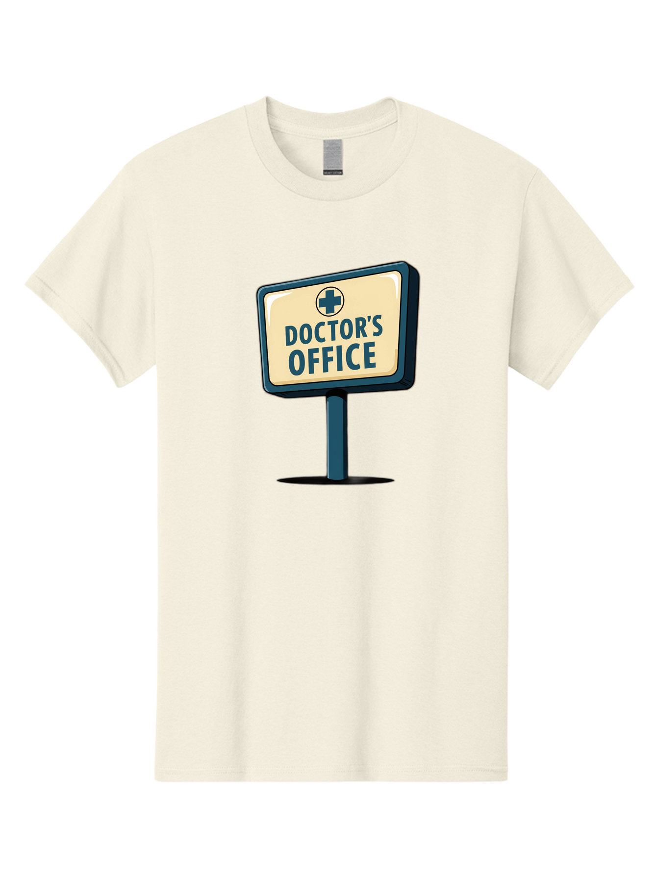 Doctor-S-Office-5 Men'S Graphic Tee, 100% Cotton, Comfortable Casual Summer Wear, Machine Washable, Doctor'S Office Sign, Medical Cross Symbol, Healthcare Facility, Medical Services, Doctor'S Office, Healthcare Provider Baa480