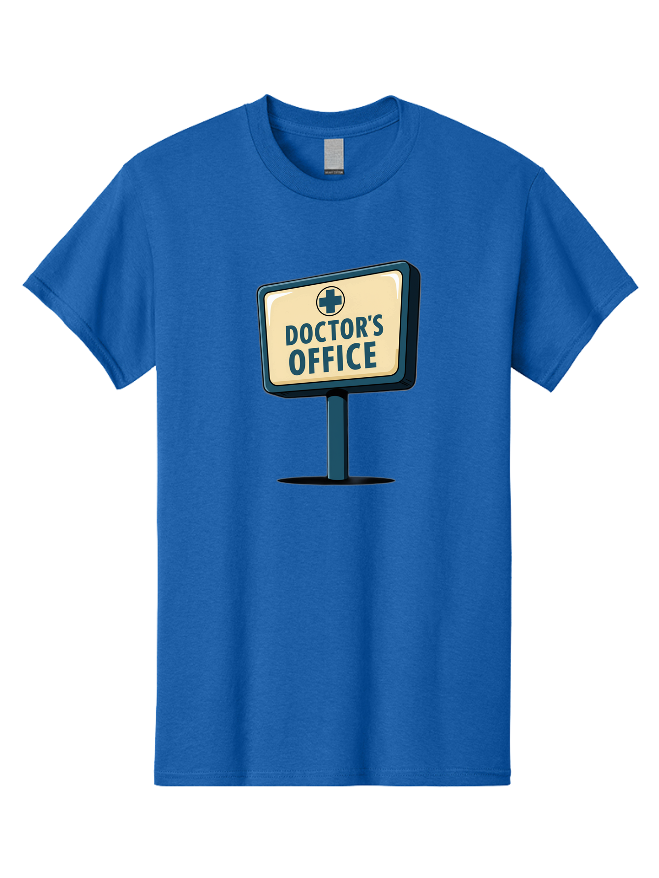 Doctor-S-Office-5 Men'S Graphic Tee, 100% Cotton, Comfortable Casual Summer Wear, Machine Washable, Doctor'S Office Sign, Medical Cross Symbol, Healthcare Facility, Medical Services, Doctor'S Office, Healthcare Provider Baa480