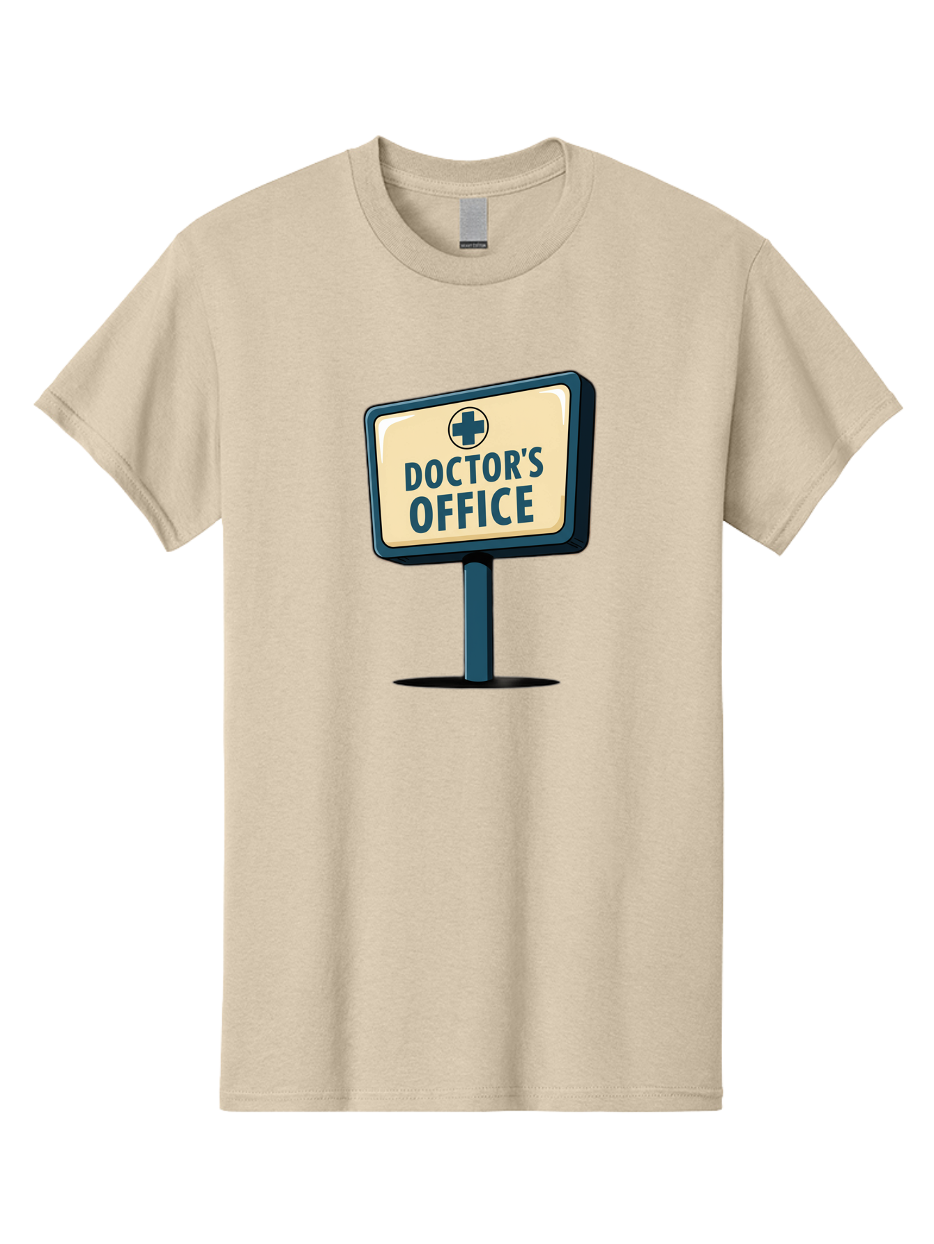 Doctor-S-Office-5 Men'S Graphic Tee, 100% Cotton, Comfortable Casual Summer Wear, Machine Washable, Doctor'S Office Sign, Medical Cross Symbol, Healthcare Facility, Medical Services, Doctor'S Office, Healthcare Provider Baa480